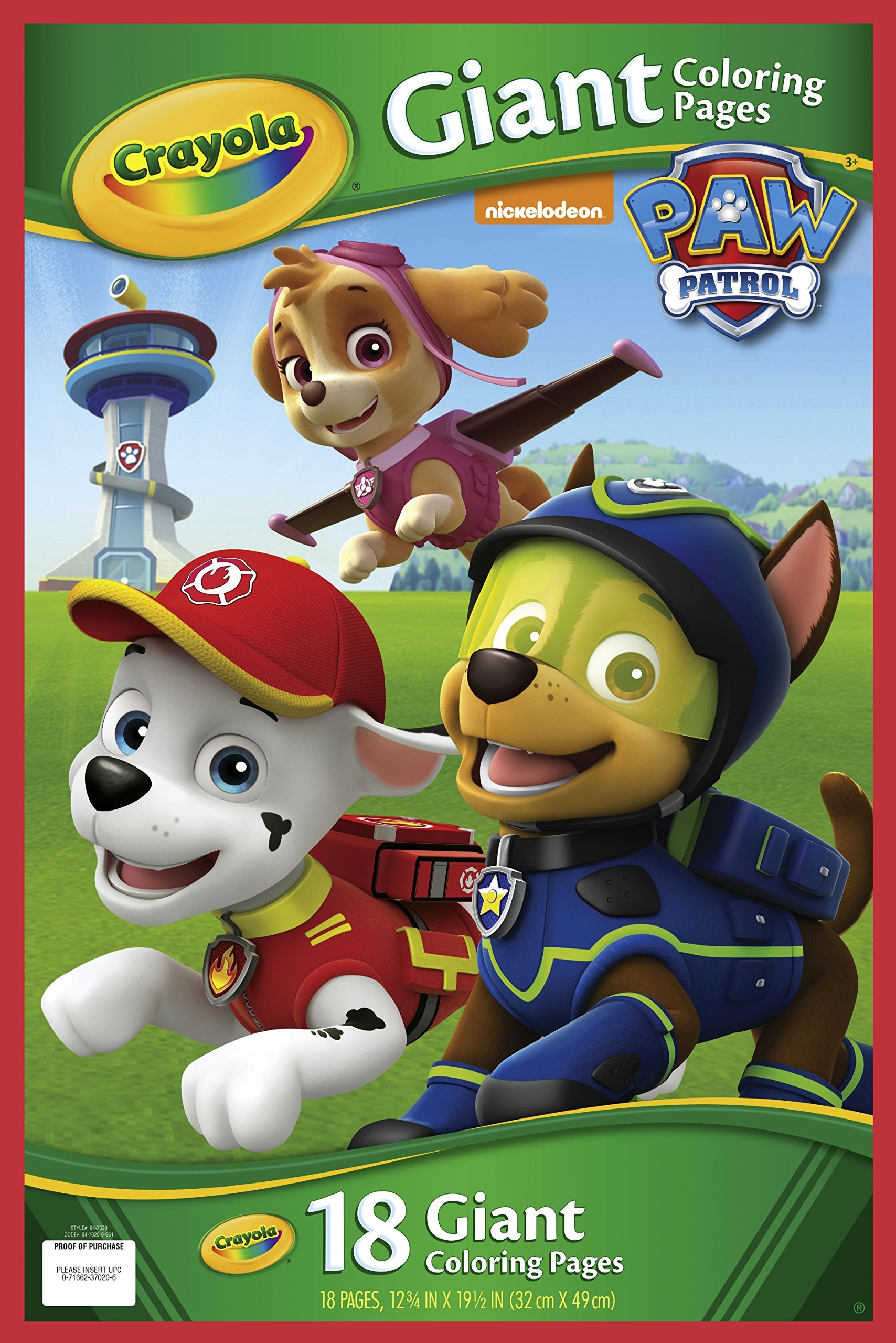 Amazon Crayola Paw Patrol Giant Coloring Pages Toys Games