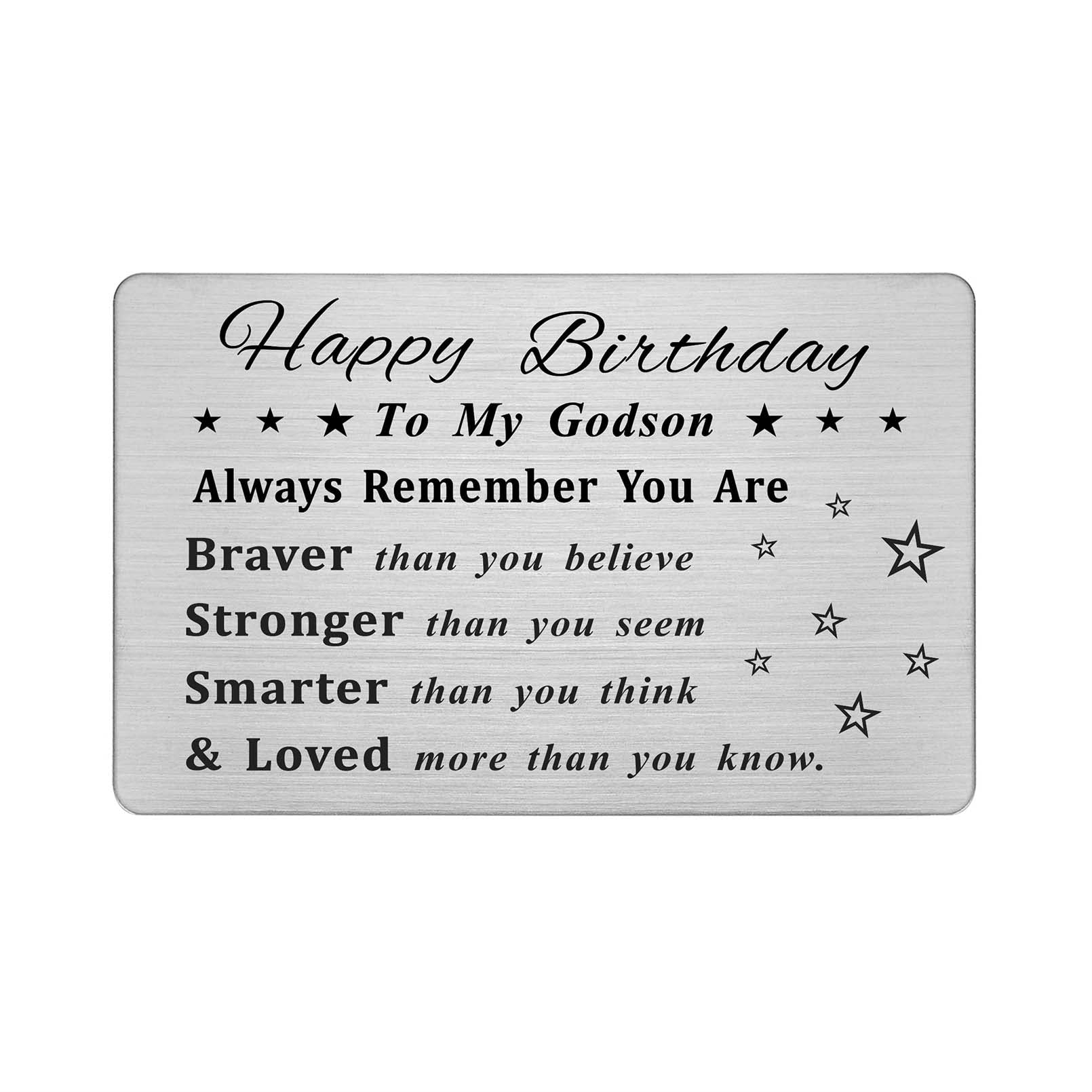 Amazon DEGASKEN Godson Birthday Cards Happy Birthday Gifts For Godson Personalized Steel Engraved Wallet Card Office Products Amazon DEGASKEN Godson Birthday Cards Happy Birthday Gifts For Godson Personalized Steel Engraved Wallet Card Office Products