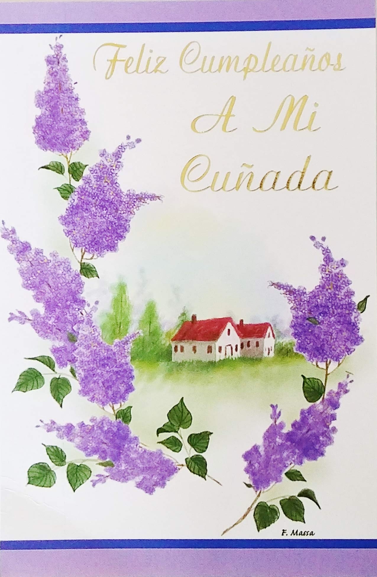 Amazon Feliz Cumpleanos A Mi Cunada Religious Happy Birthday Sister in Law Greeting Card In Spanish Espanol Office Products