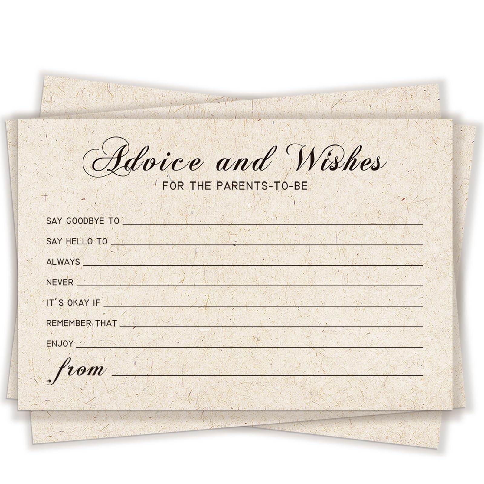 Amazon Fibevon Advice And Wishes Cards For The Parents to Be 50 Pcs Baby Shower Advice Cards Great Mother to Be Father to Be Advice Collection For New Parents Home Kitchen