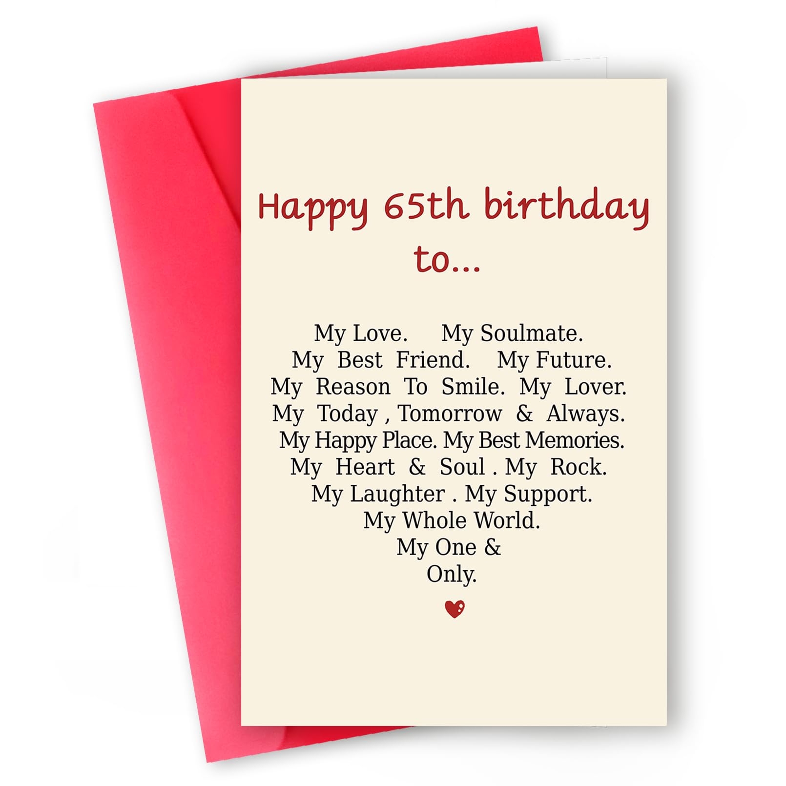 Amazon Funny 65th Birthday Card For Men Women Romantic 65 Year Old Card For Husband Wife Love Anniversary Card For Dad Mom 65th Birthday Gifts Idea For Him Her Office Products