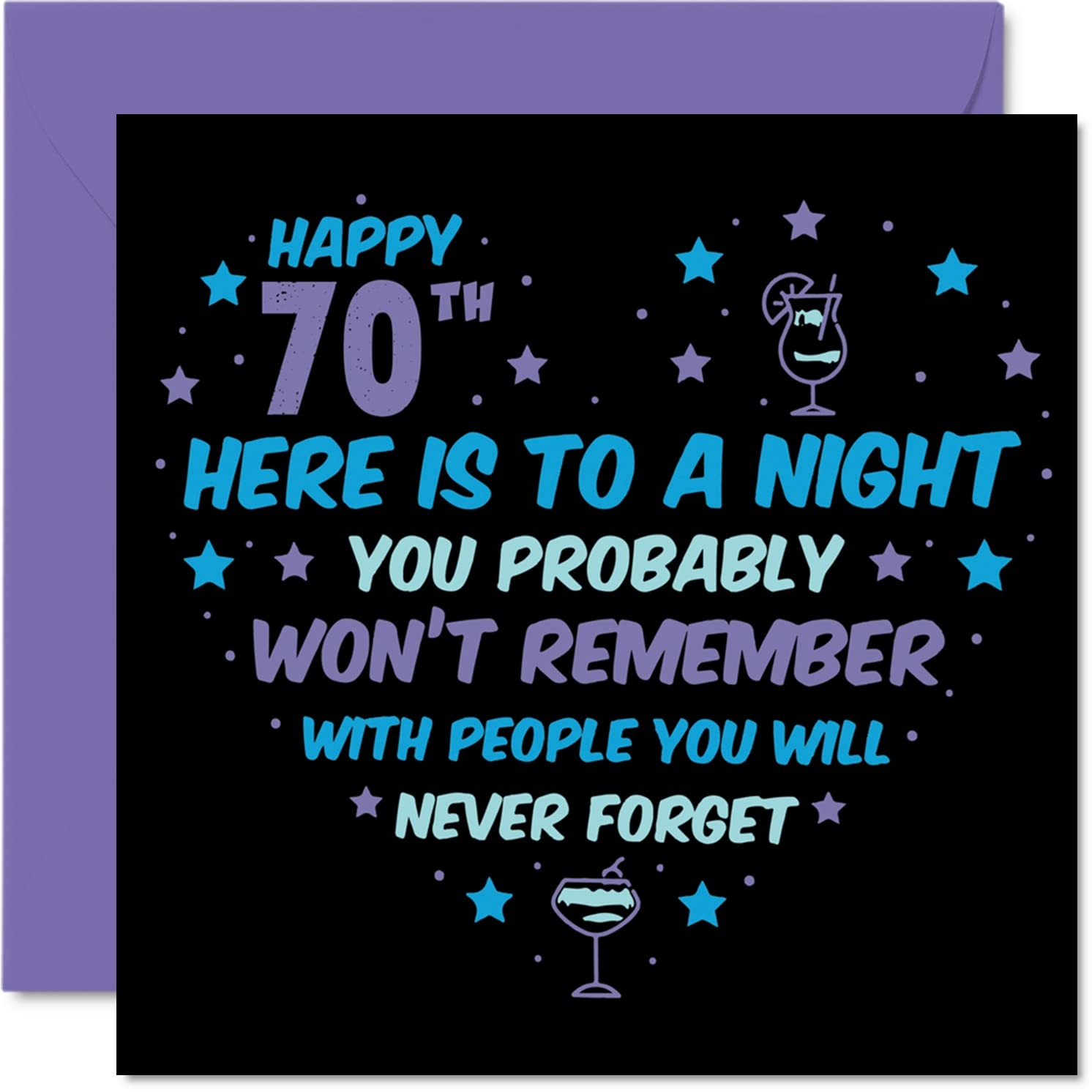 Amazon Funny 70th Birthday Card For Men Women Won t Remember Happy Birthday Cards For 70 Year Old Dad Papa Pops Mom Aunt Uncle Grandma Grandpa 5 7 X 5 7 Inch