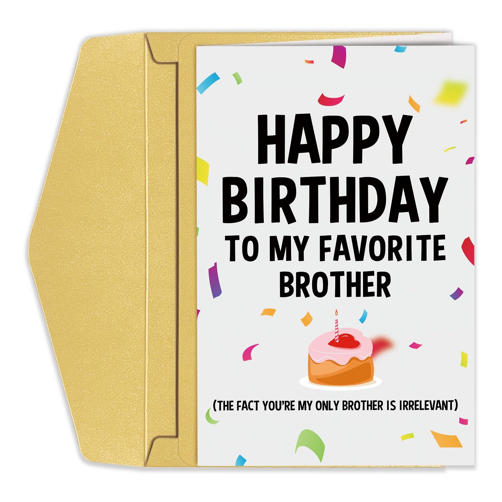 Amazon Funny Birthday Card For Brother Humorous Bro Bday Greeting Card Hilarious Brother Birthday Card From Sister Brother Electronics