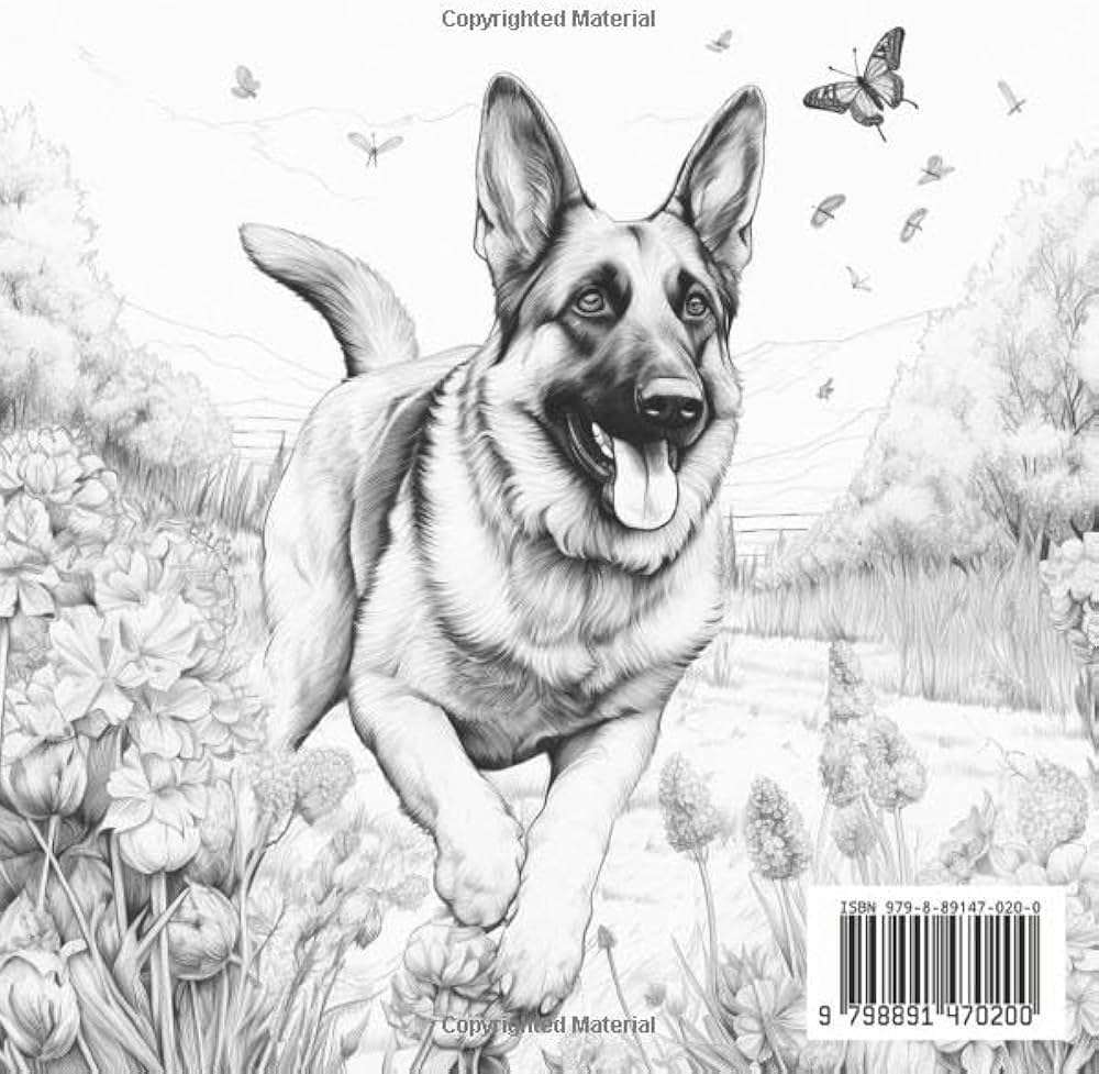 Coloring Pages German Shepherd Dog