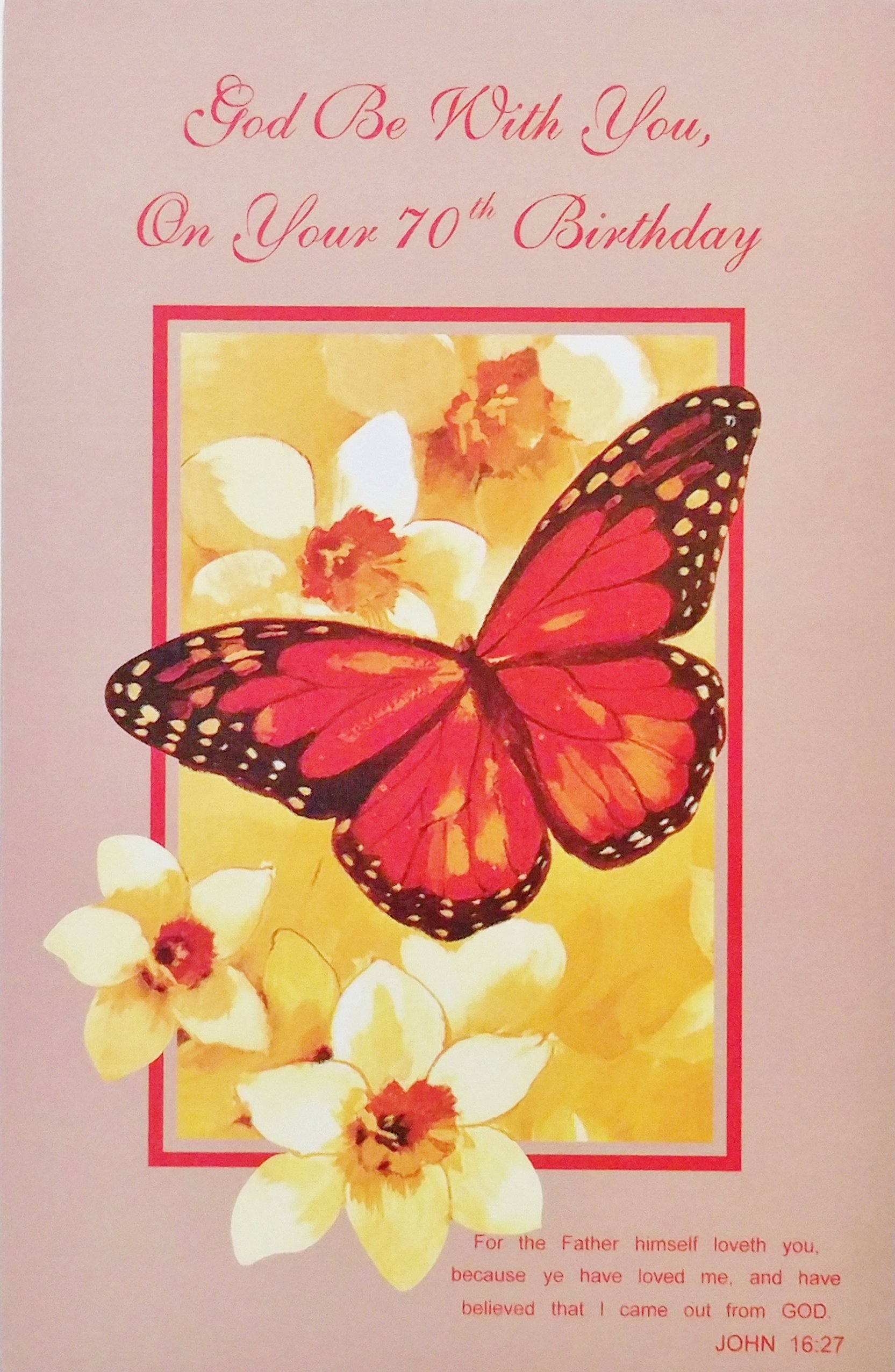 70th Birthday Christian Wishes