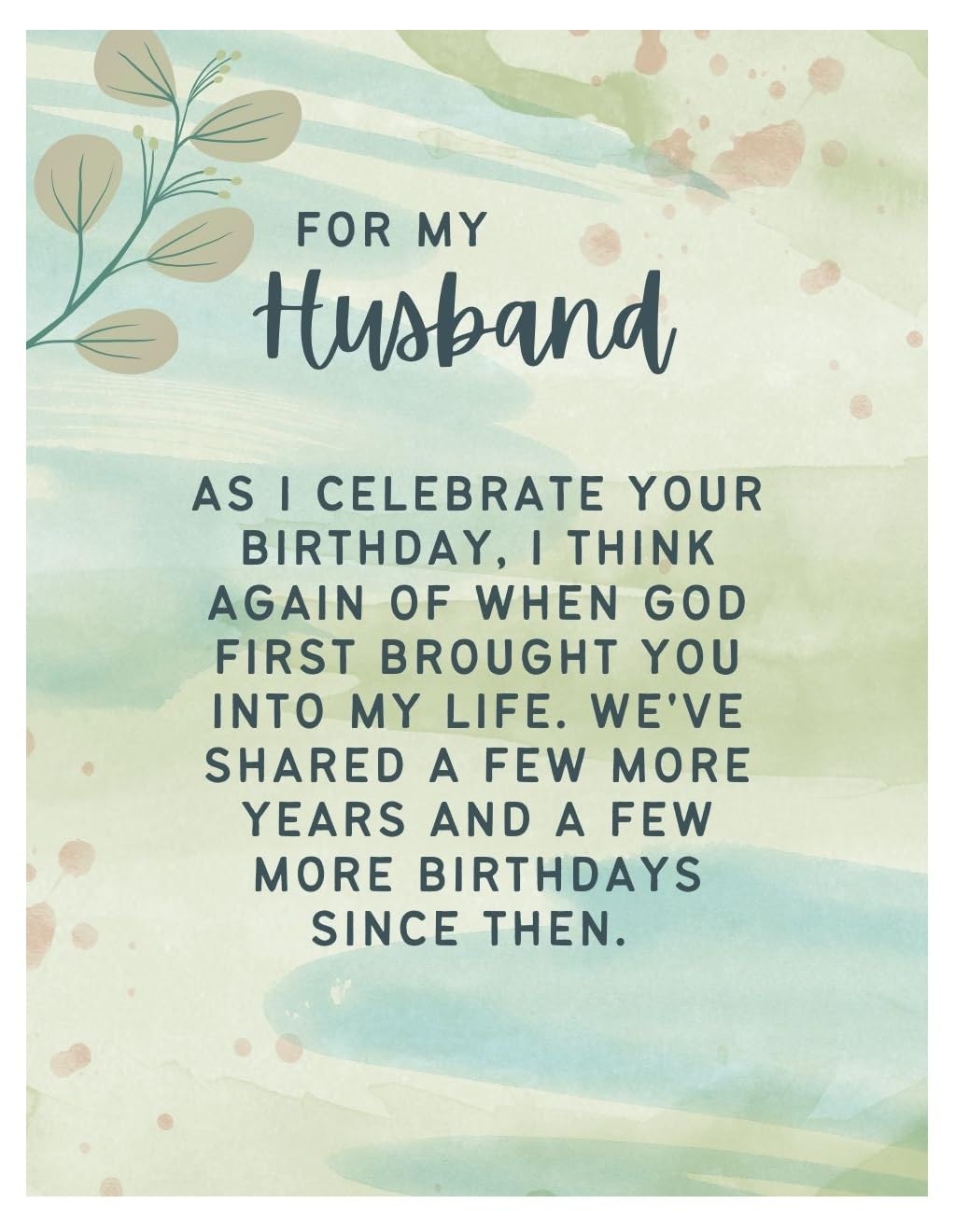 Husband Birthday Wishes Christian
