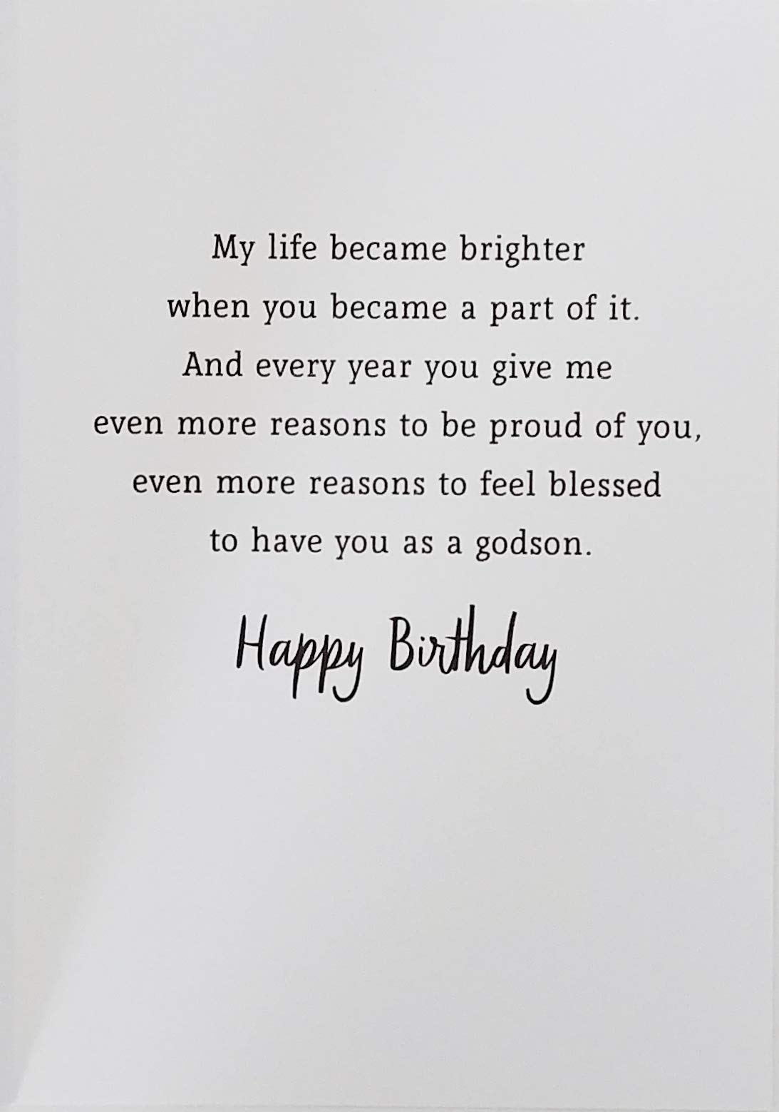 Amazon Greeting Card For You Godson On Your Birthday My Life Became Brighter When You Became Part Of It Office Products Amazon Greeting Card For You Godson On Your Birthday My Life Became Brighter When You Became Part Of It Office Products