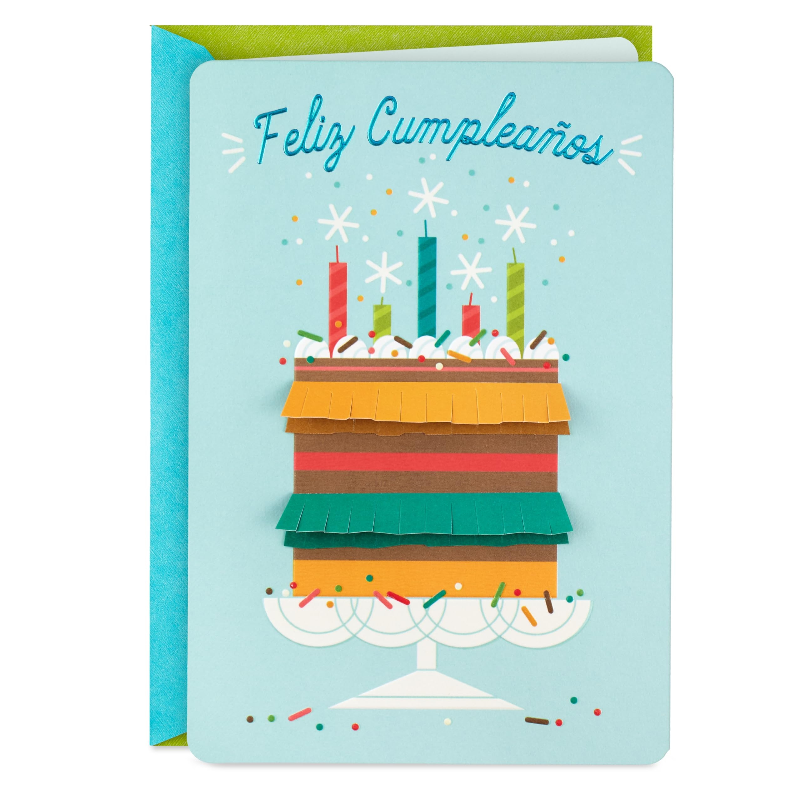 Amazon Hallmark Vida Spanish Birthday Card Feliz Cumplea os For Friend Coworker Parent Neighbor Office Products