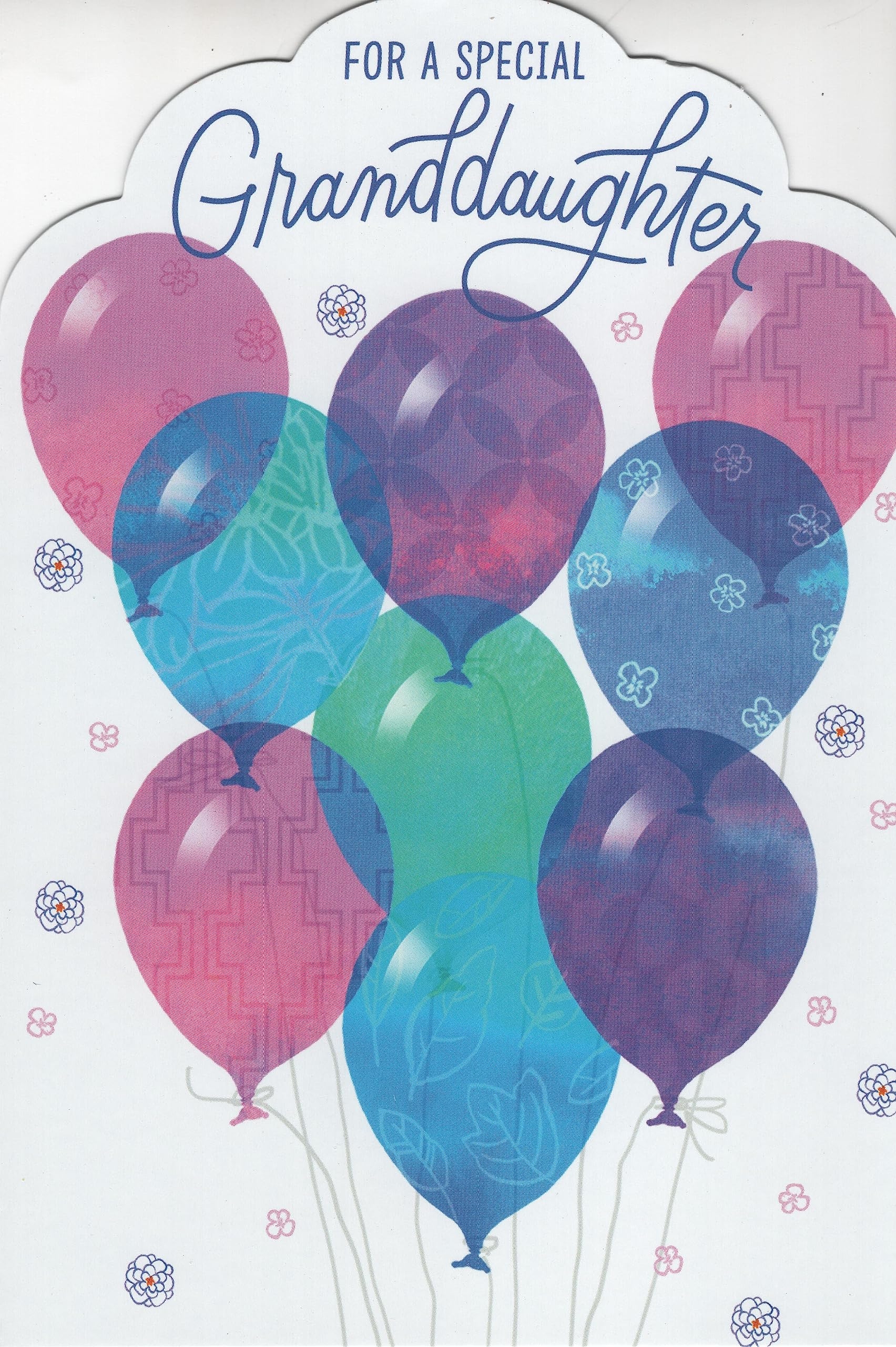 Amazon Happy Birthday Card For A Special Granddaughter The Day You Were Born Will Always Be A Special Day To Remember But The Unique Person You Are Today Is Even