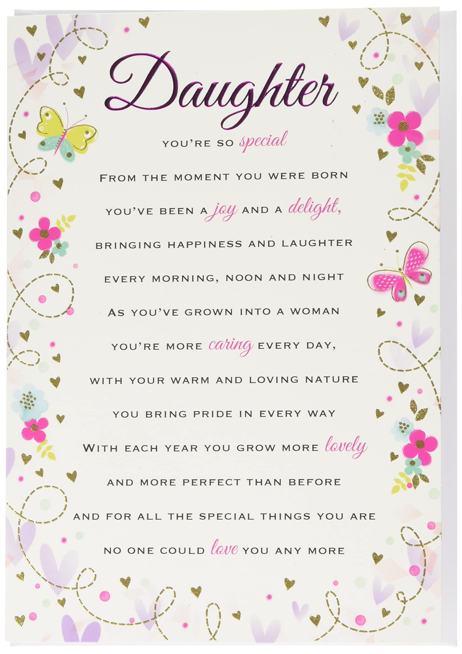 Amazon Heartfelt Wishes Sentimental Birthday Card Daughter Regal Publishing C80679 White Peach Beige Pink Green 9 X 6 Inches Clothing Shoes Jewelry Amazon Heartfelt Wishes Sentimental Birthday Card Daughter Regal Publishing C80679 White Peach Beige Pink Green 9 X 6 Inches Clothing Shoes Jewelry