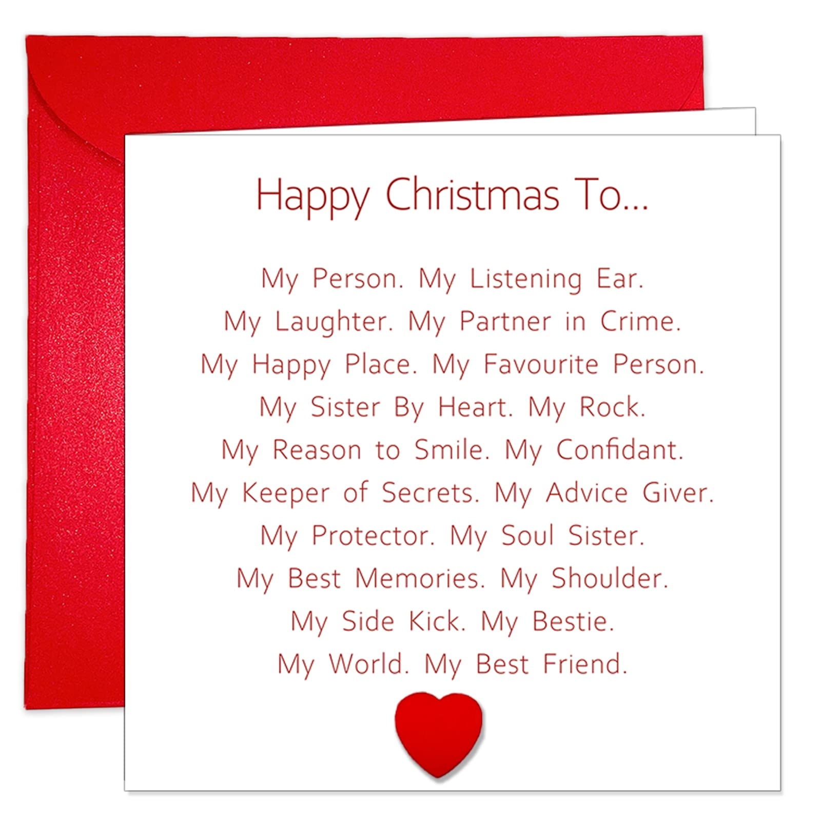 Amazon Hilgue Special Christmas Card For Best Friend Happy Christmas Card For Bestie Sentimental Merry Xmas Card For Her With Envelope Office Products Amazon Hilgue Special Christmas Card For Best Friend Happy Christmas Card For Bestie Sentimental Merry Xmas Card For Her With Envelope Office Products