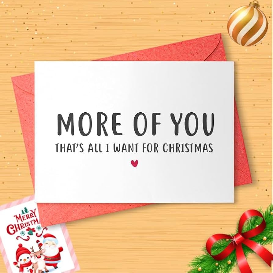 Amazon Long Distance Christmas Card Boyfriend Christmas Card Holiday Card Christmas For Him For Her Girlfriend Romantic More Of You 01238 Productos De Oficina