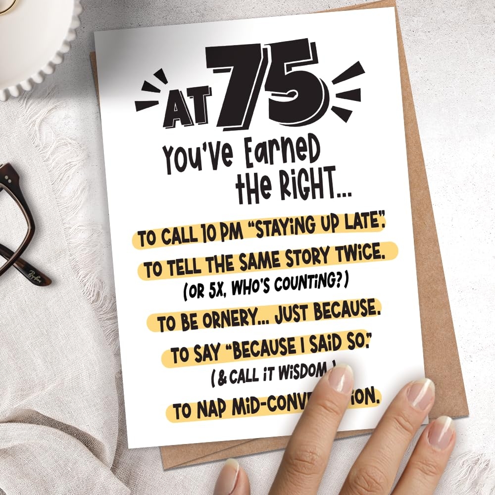 funny 75th birthday wishes