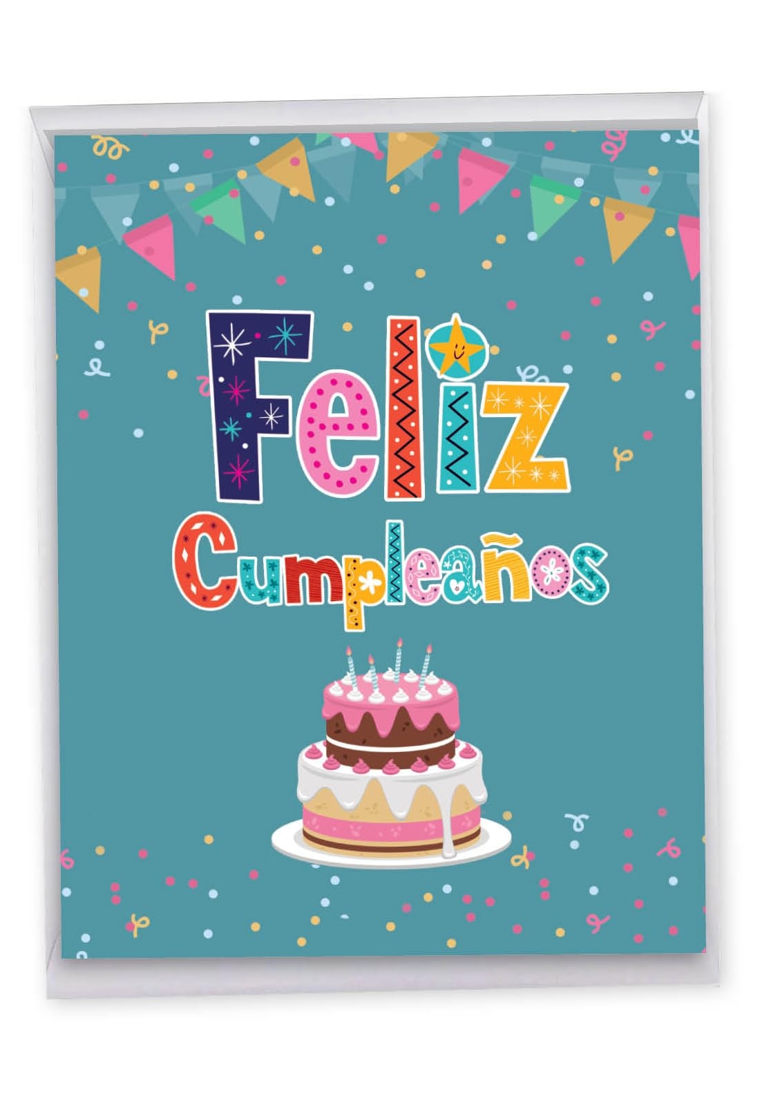 Amazon NobleWorks 1 Big Spanish Birthday Greeting Card W Envelope Extra Large 8 5 X 11 Inch Feliz Cumpleanos Colorful Cake Design Banner Confetti Bday Stationery J6587BDG SL Office Products Amazon NobleWorks 1 Big Spanish Birthday Greeting Card W Envelope Extra Large 8 5 X 11 Inch Feliz Cumpleanos Colorful Cake Design Banner Confetti Bday Stationery J6587BDG SL Office Products