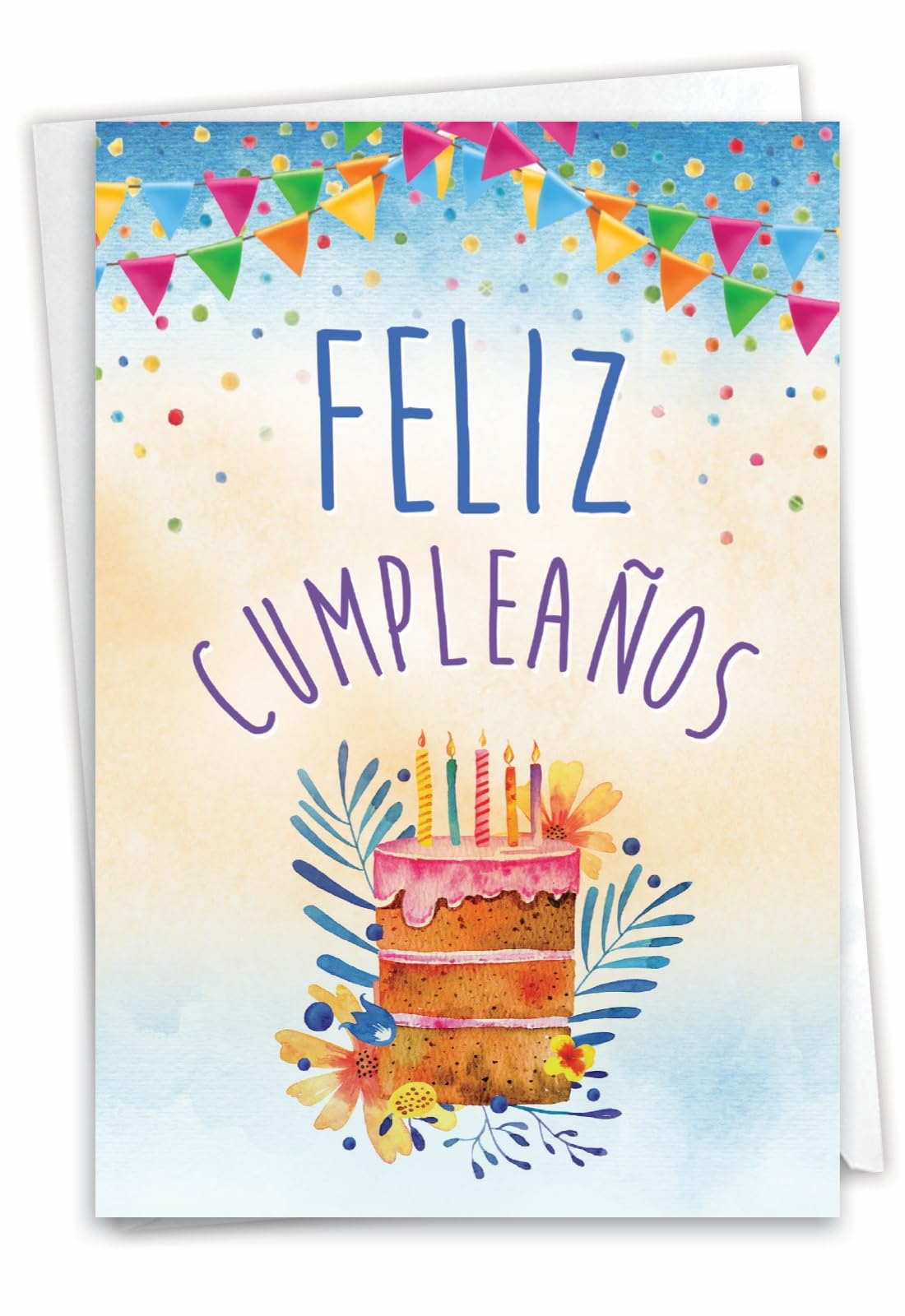 Amazon NobleWorks 1 Spanish Birthday Card With Envelope Hispanic Latino Celebration Card For Birthdays Maravilloso Dia C9327BDG SL Office Products