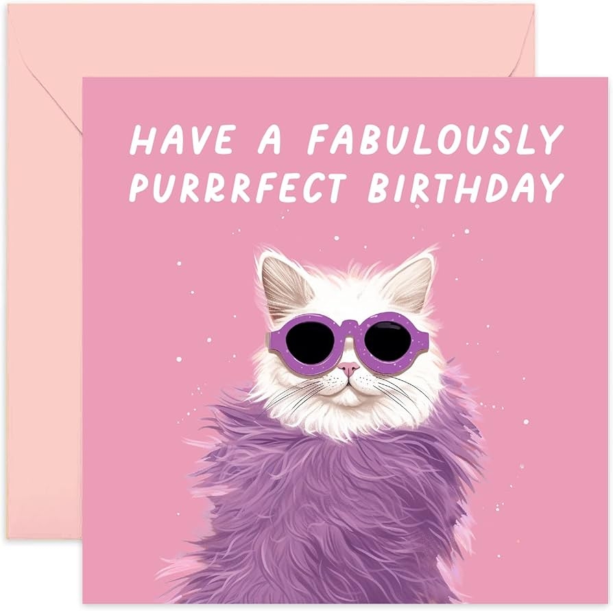 Amazon Old English Co Fabulous Birthday Card For Female Friend Cat Birthday Card For Her Him Funny Birthday Card For Cat Owner Cat Mum Or Dad Colleague Birthday Amazon Old English Co Fabulous Birthday Card For Female Friend Cat Birthday Card For Her Him Funny Birthday Card For Cat Owner Cat Mum Or Dad Colleague Birthday