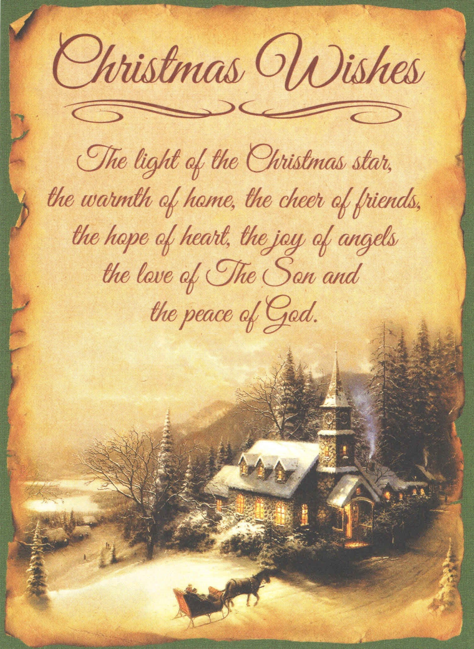 Amazon Religious Christmas Card 9 Pack Vintage Americano Christmas Wishes 5 X 7 White Envelopes 9 1 Office Products