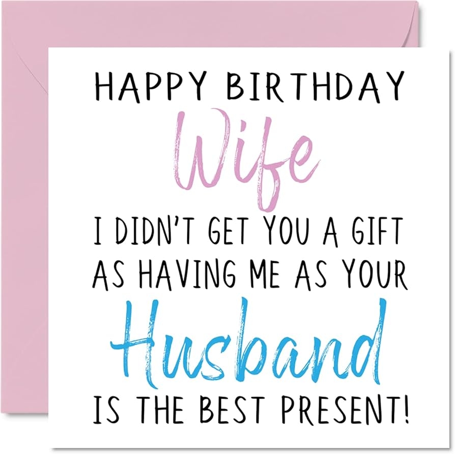 Funny Birthday Wishes For A Wife