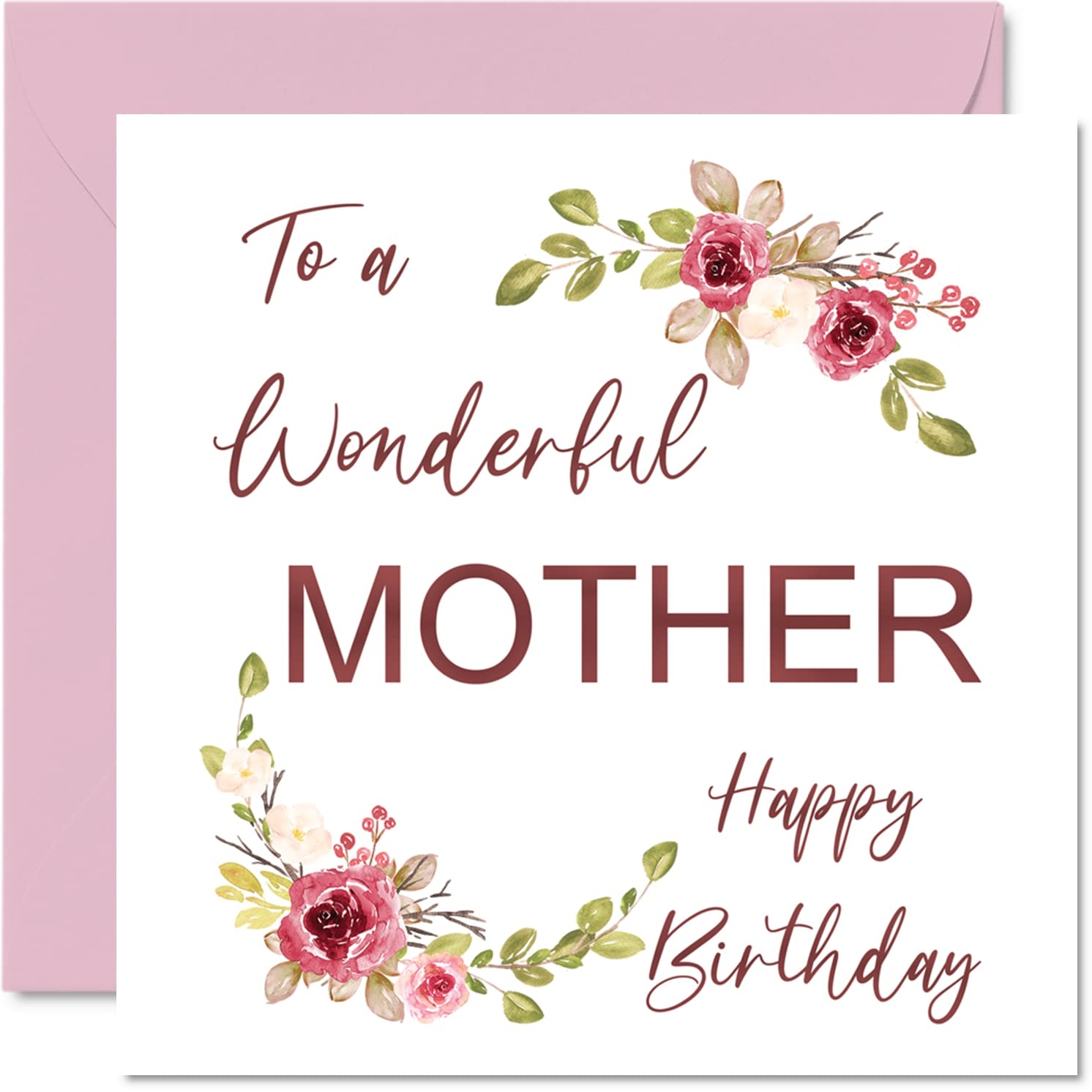 Amazon Stuff4 Special Birthday Cards For Mum Wonderful Mother Beautful Happy Birthday Card For Mum From Daughter Son Mother Gifts 145mm Cute Greeting Cards Mummy Mama Mam Mammy Mom 
