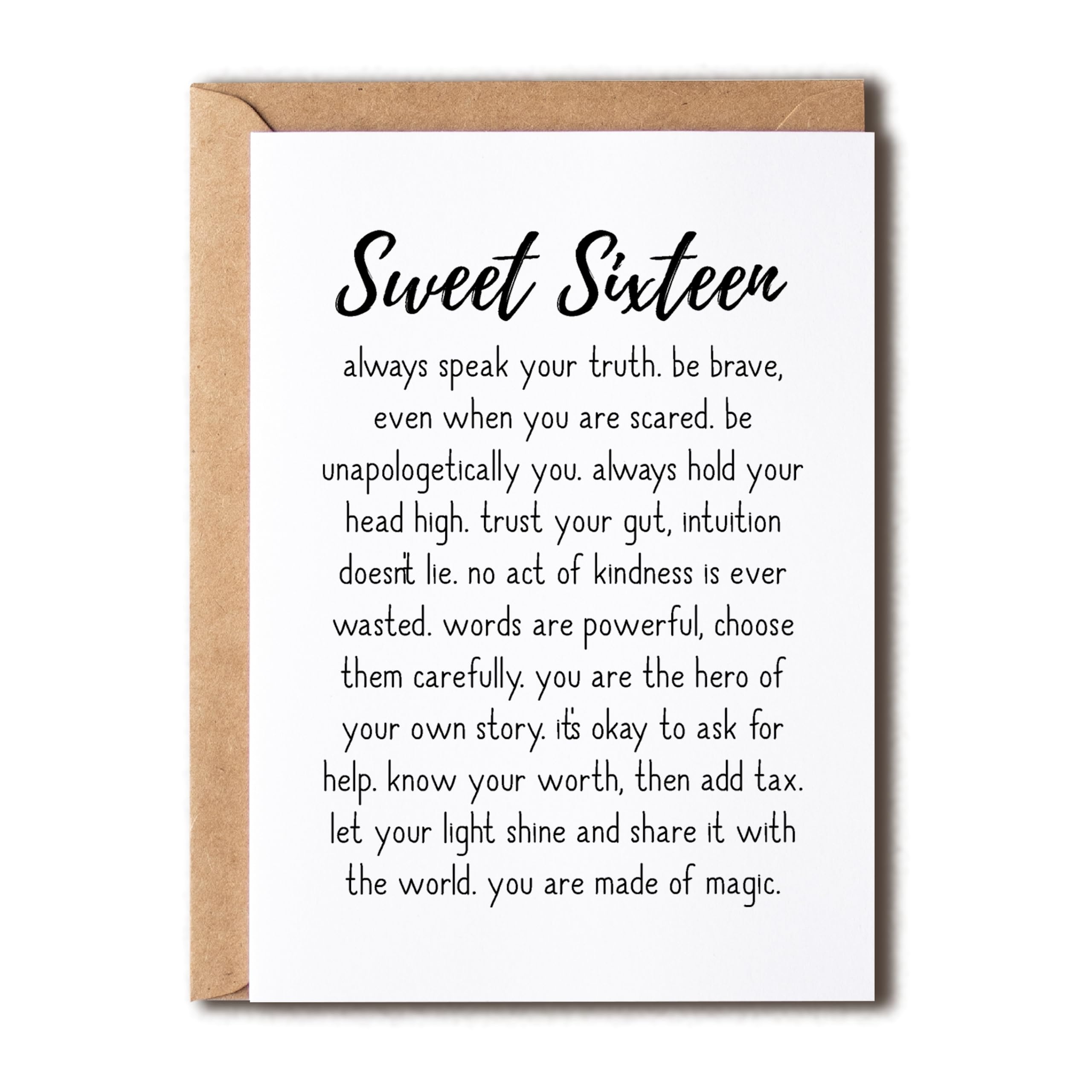 Amazon Sweet Sixteen Card 16 Birthday Card Funny Greeting Card Funny Birthday Card Gift Card For Daughter Granddaughter Office Products