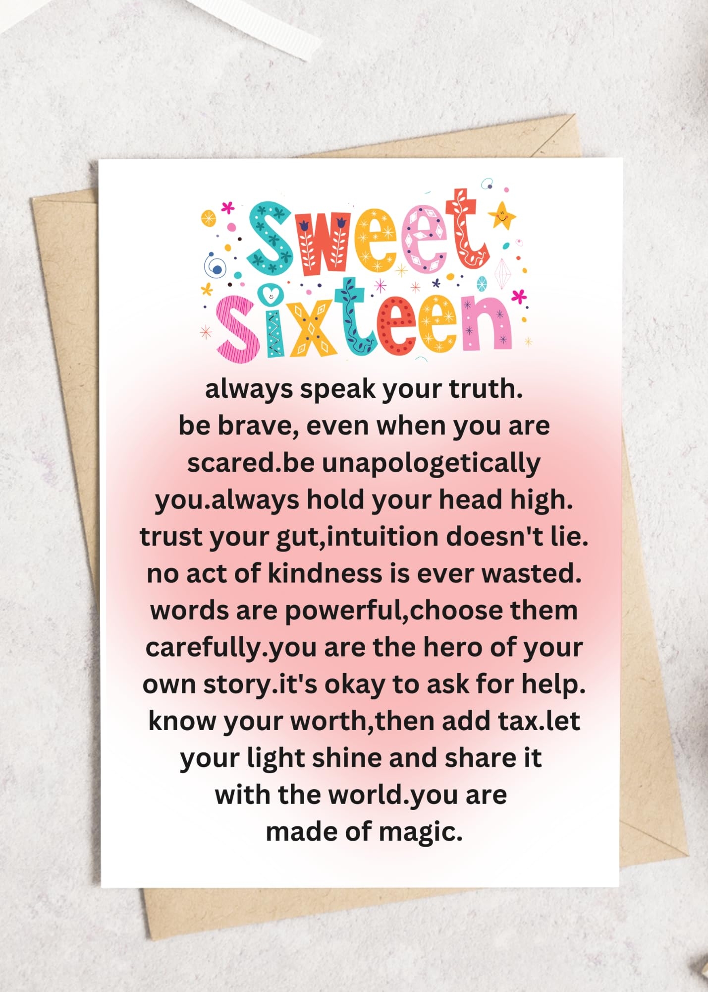 sweet 16 birthday wishes for niece