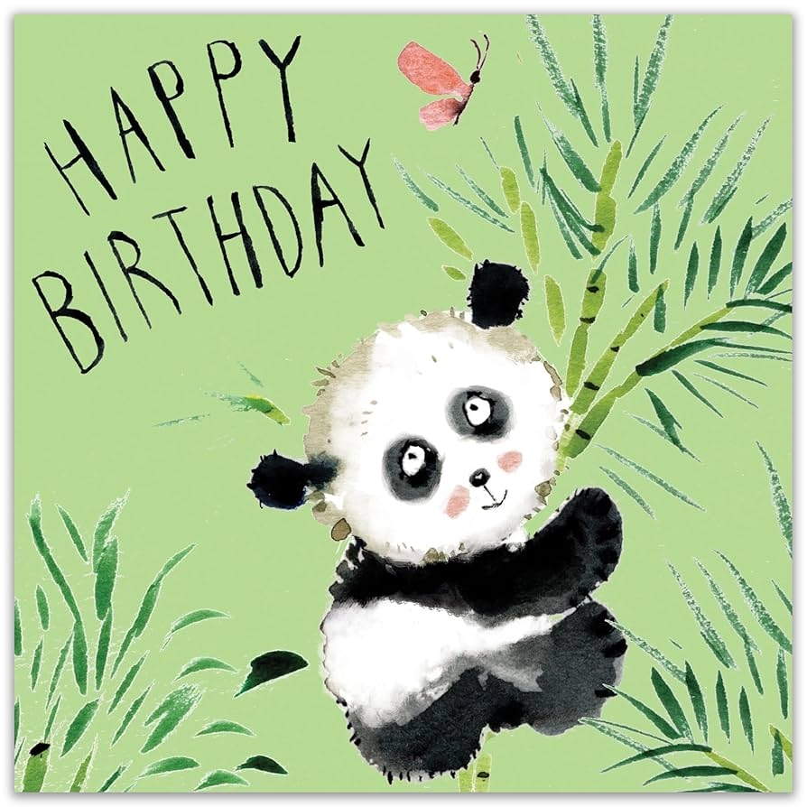 Amazon Twizler Happy Birthday Card With Cute Panda Cute Birthday Card Girls Birthday Card Boys Birthday Card Birthday Card For Her Birthday Card For Him Childrens Birthday Card Office Products