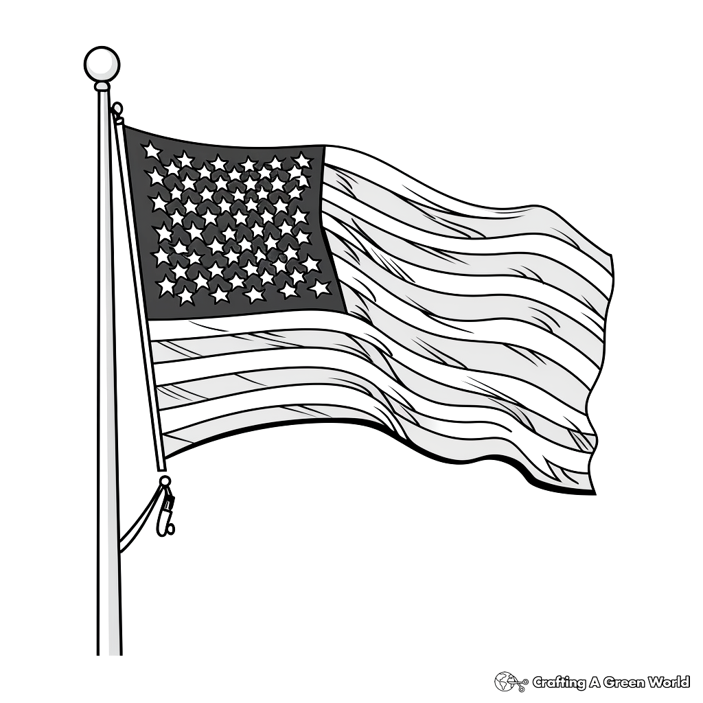 american flag coloring pages