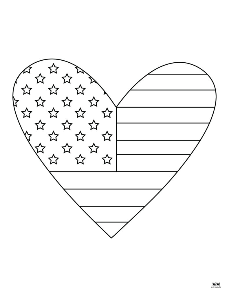 american flag' coloring page