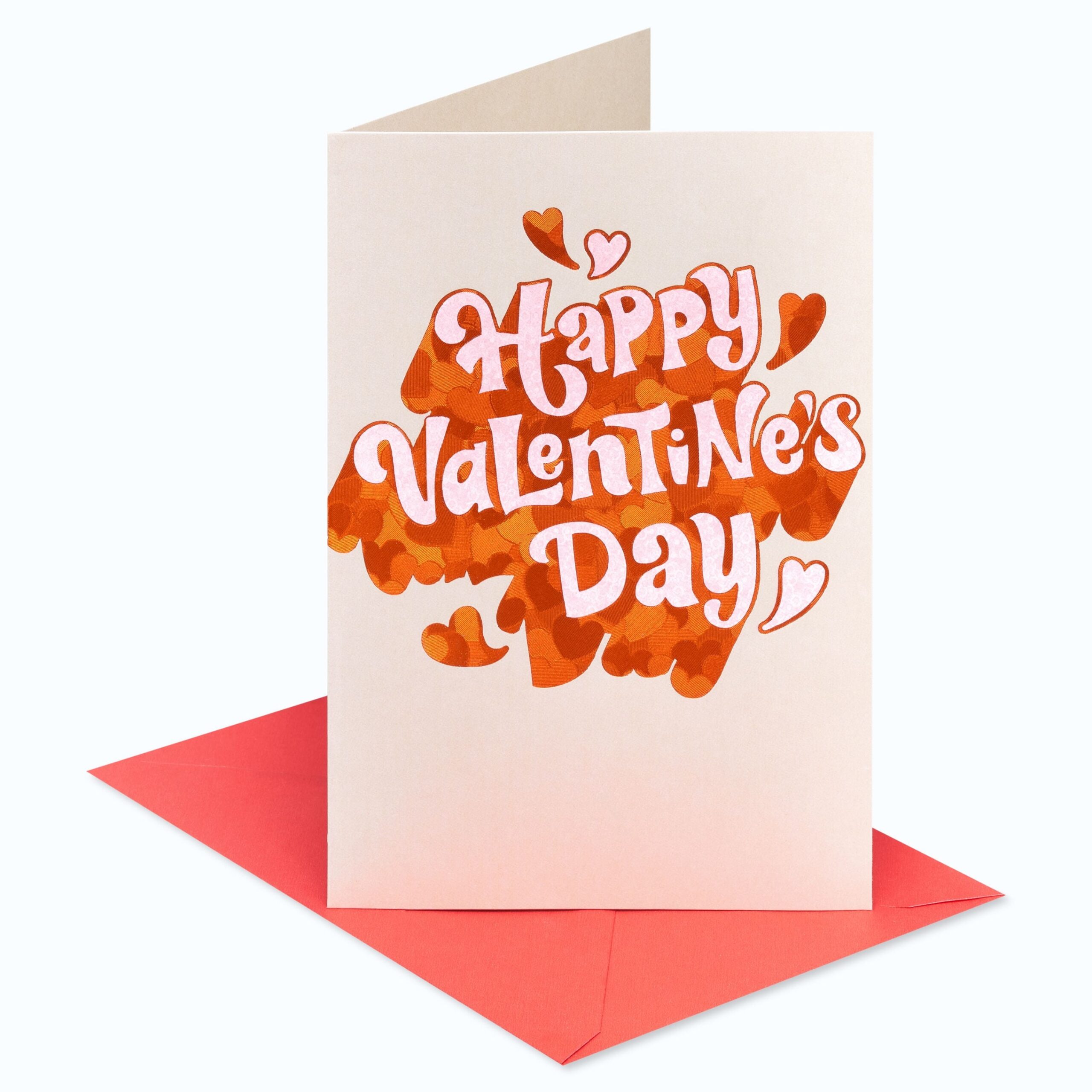 American Greetings Valentine s Day Card Happy Valentines Day Lettering Walmart