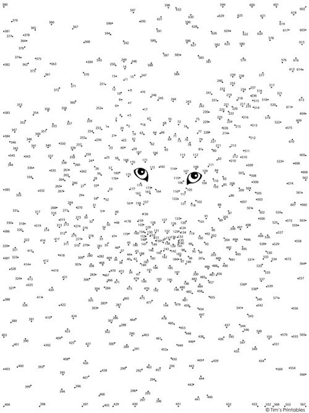 Animal Extreme Difficulty Dot to dot Connect The Dots Vol 1 PDF Etsy Norway