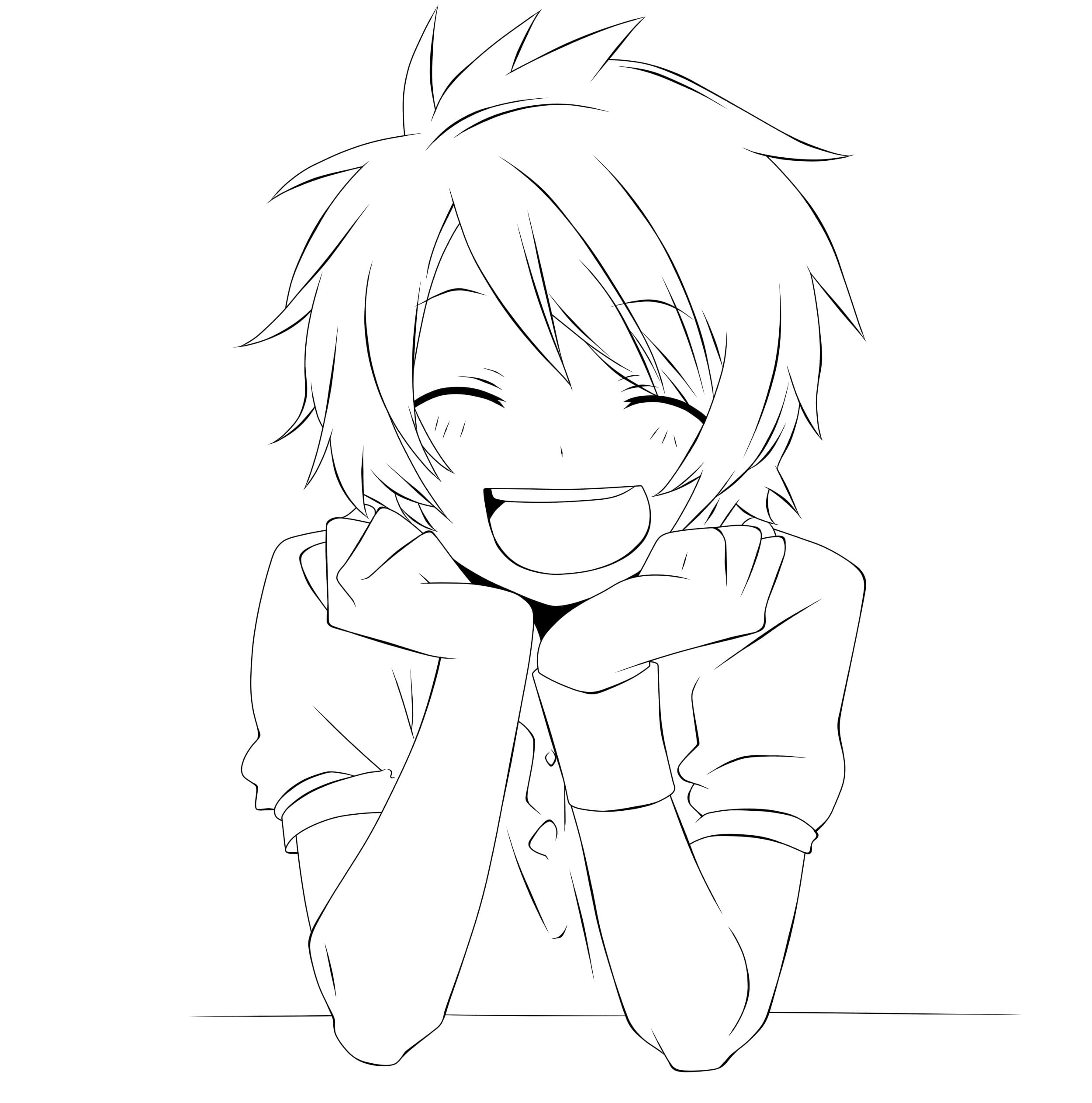 Anime Boys Coloring Pages 110 Pictures Free Printable