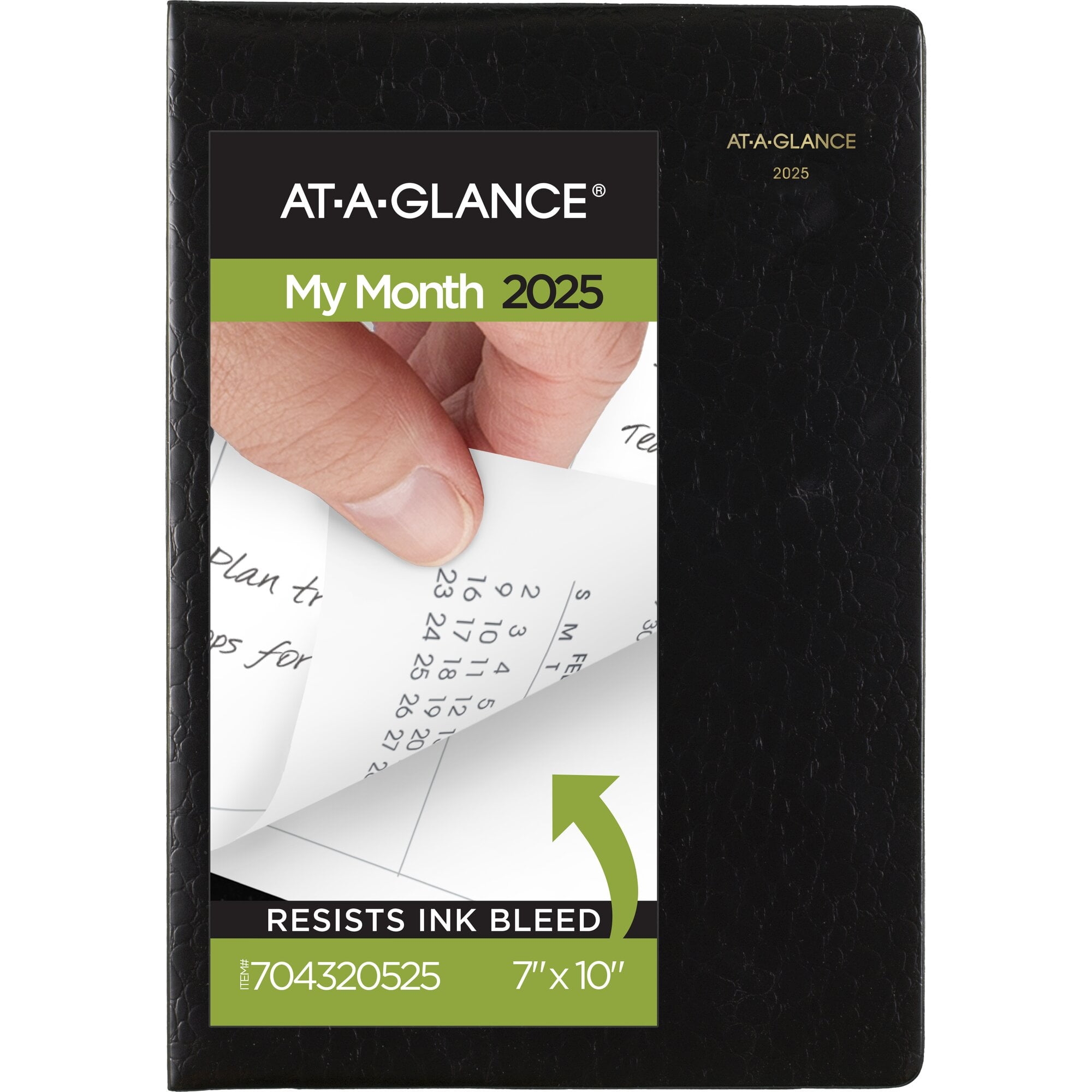 AT A GLANCE Designer Cover 2025 Monthly Planner Black Large 7 X 10 Monthly Walmart