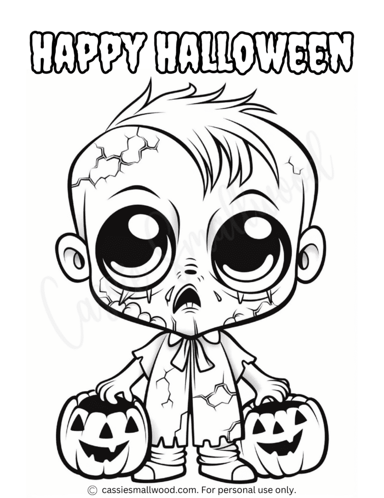Creepy Halloween Coloring Pages
