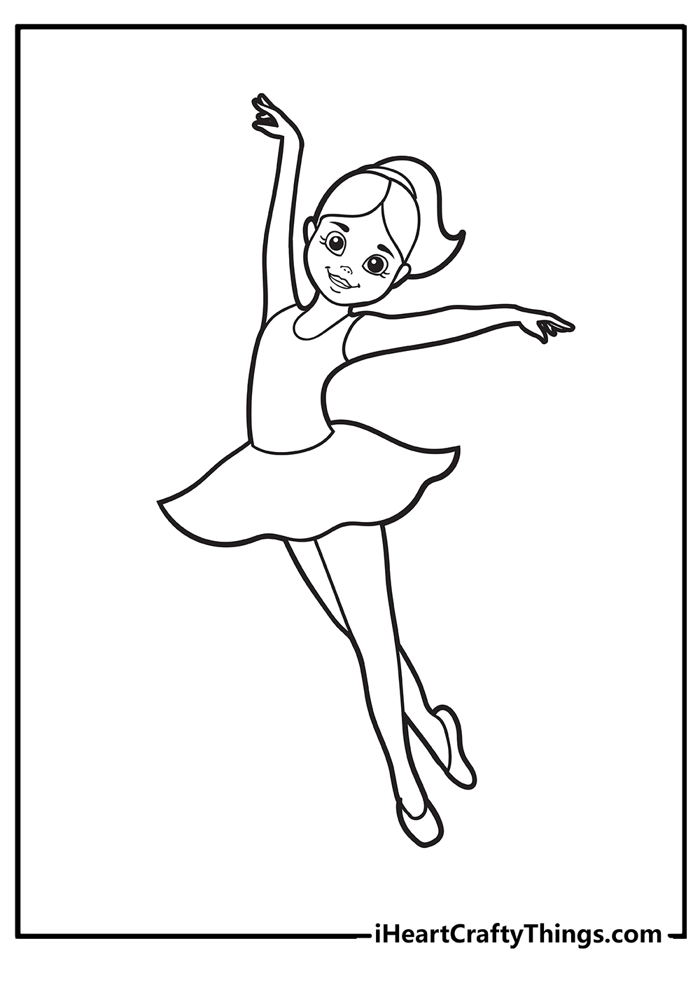 ballerina colouring in pages