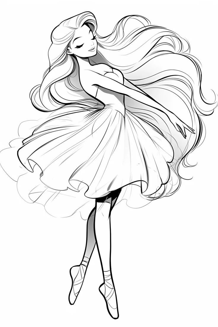 ballerina printable coloring pages