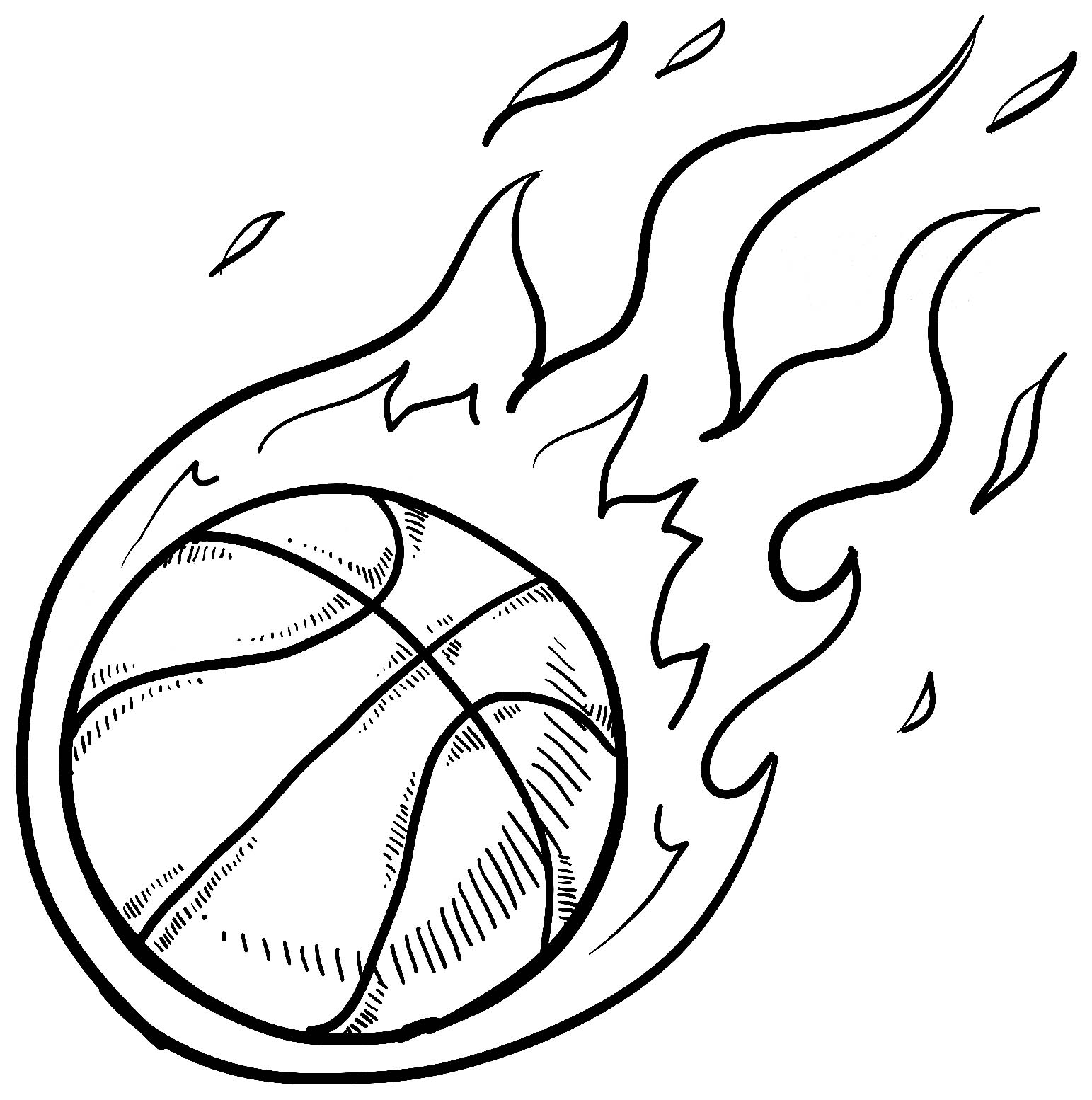 Basketball Coloring Book Pages