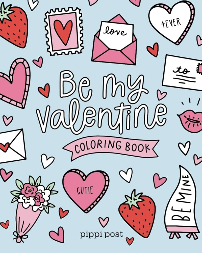valentine coloring book pages