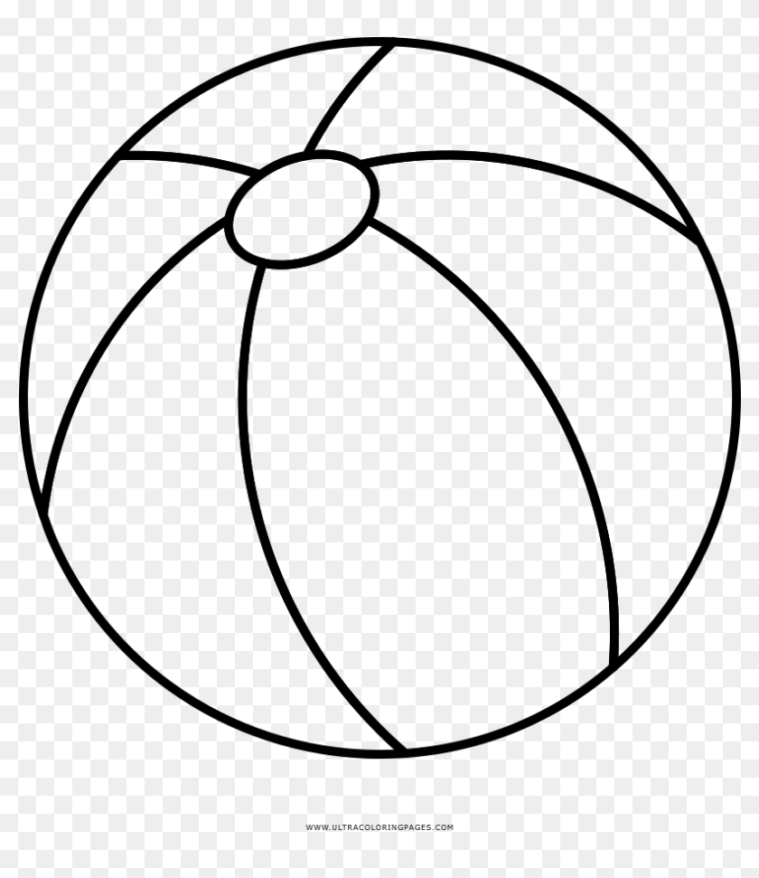 beach ball colouring page