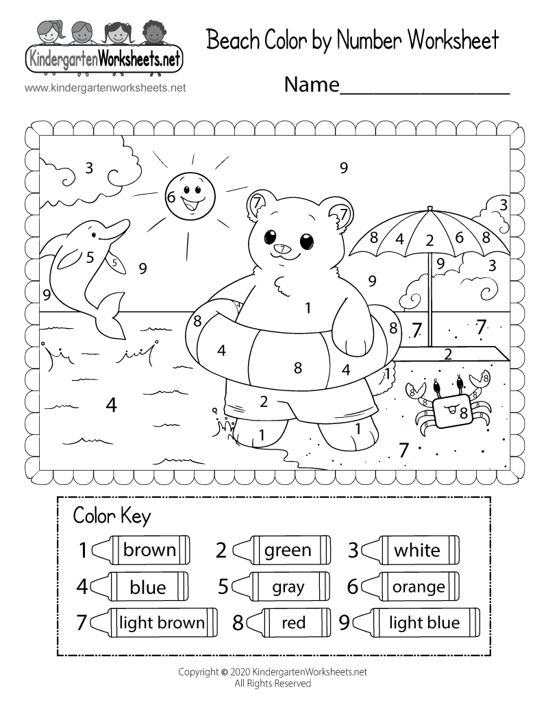 Color By Number Worksheets Free
