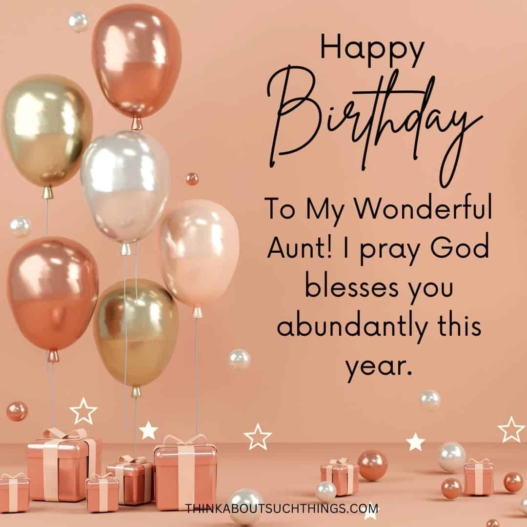 Beautiful Birthday Prayers For Aunt Plus Images 