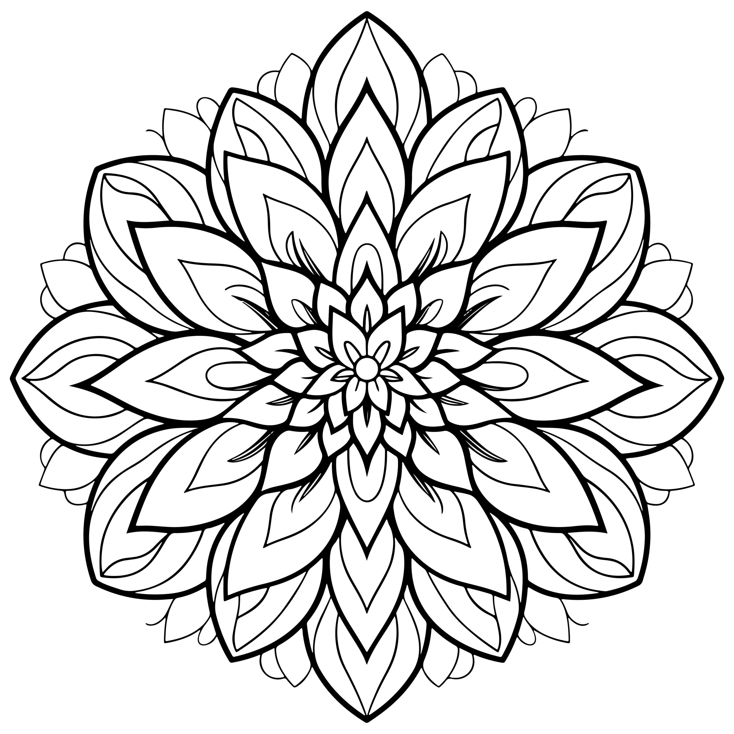 Beautiful Flower Coloring Pages