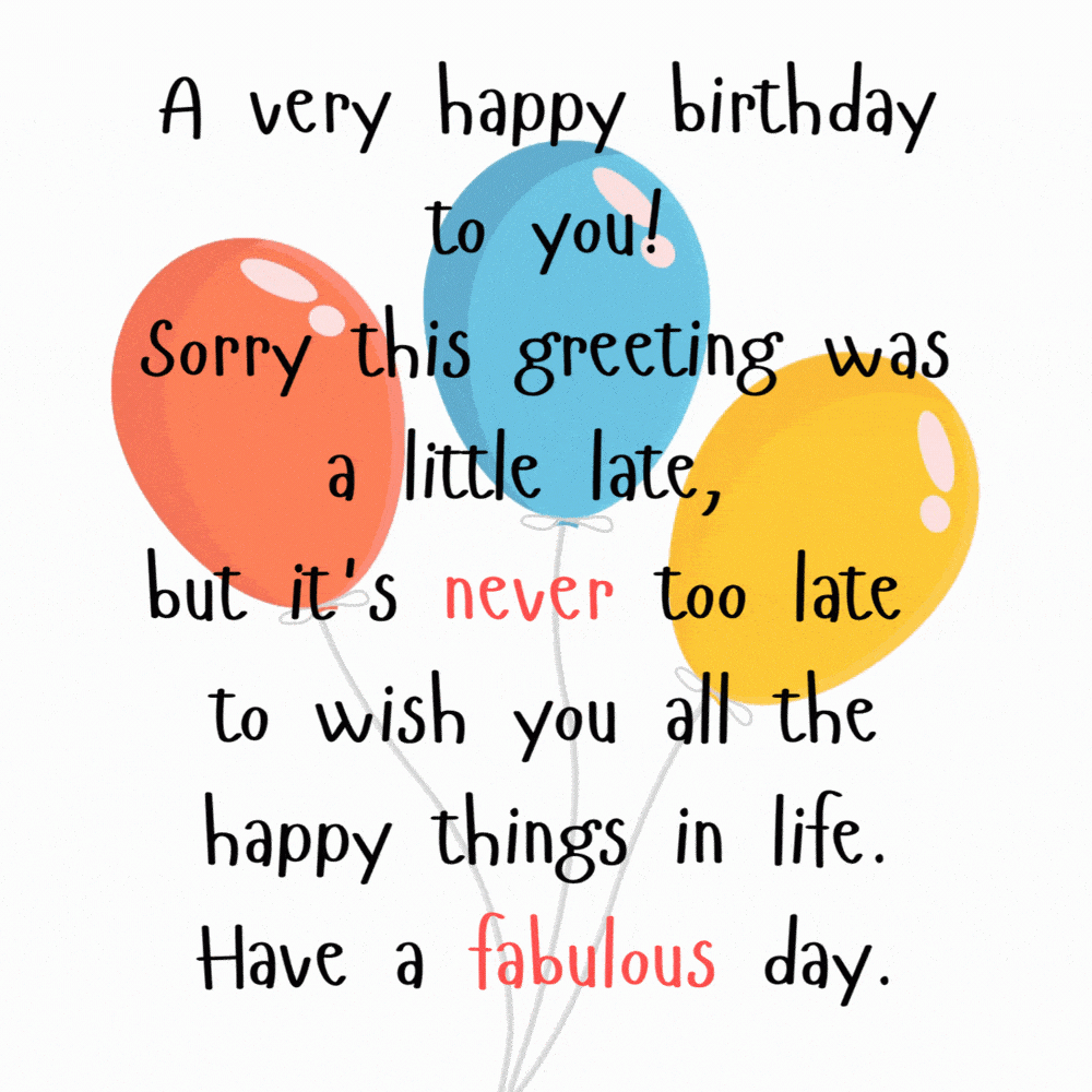 Belated Birthday Greeting ECards Arrives Instantly Email Or WhatsApp Belated Birthday Greeting ECards Arrives Instantly Email Or WhatsApp