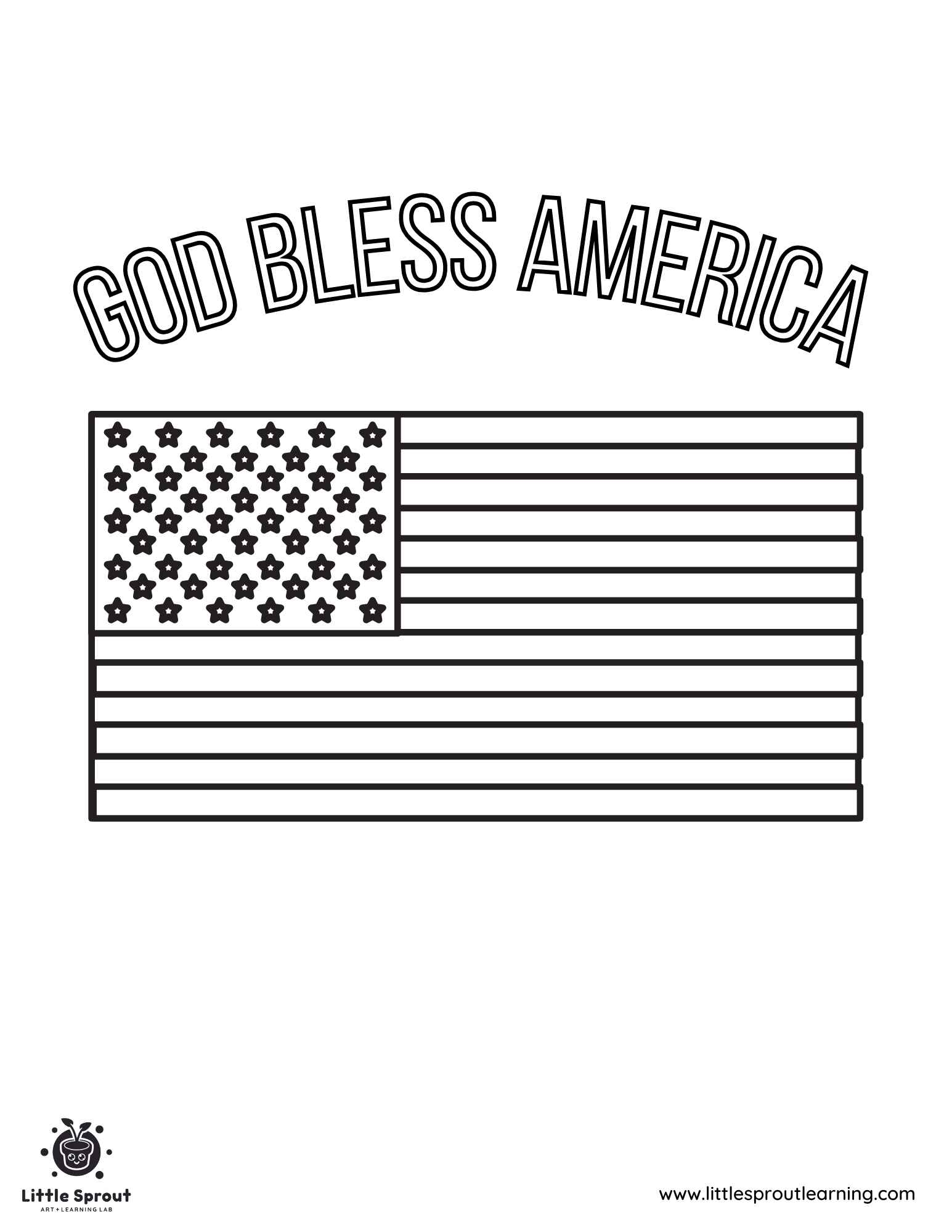 American Flag Coloring Pages