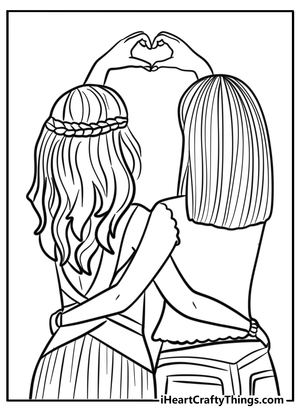 Best Friends Coloring Pages 30 Free PDF Printables For BFFs Best Friends Coloring Pages 30 Free PDF Printables For BFFs