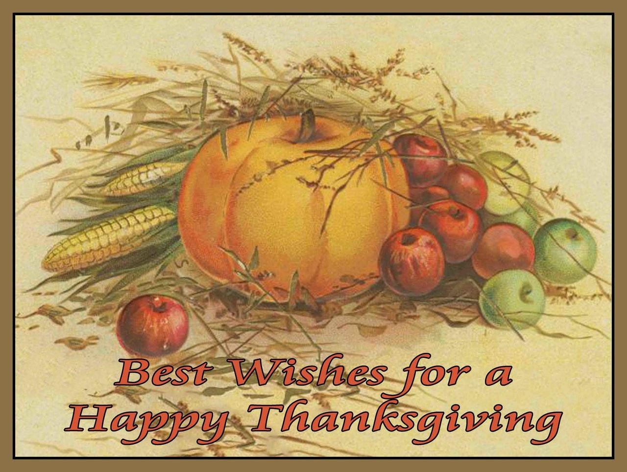 Best Wishes For A Happy Thanksgiving Harvest Metal Sign Etsy