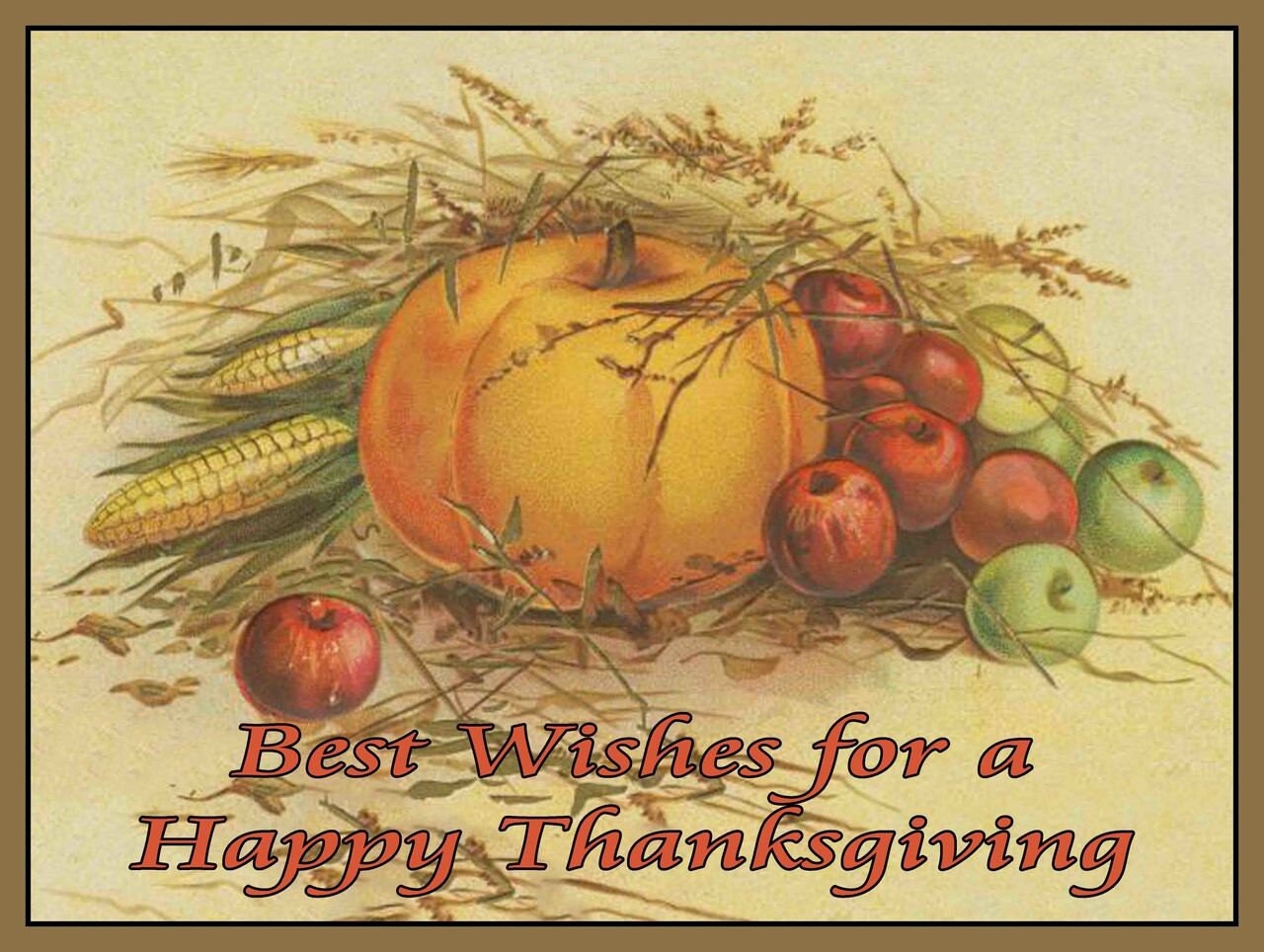 Best Wishes For A Happy Thanksgiving Harvest Metal Sign Etsy