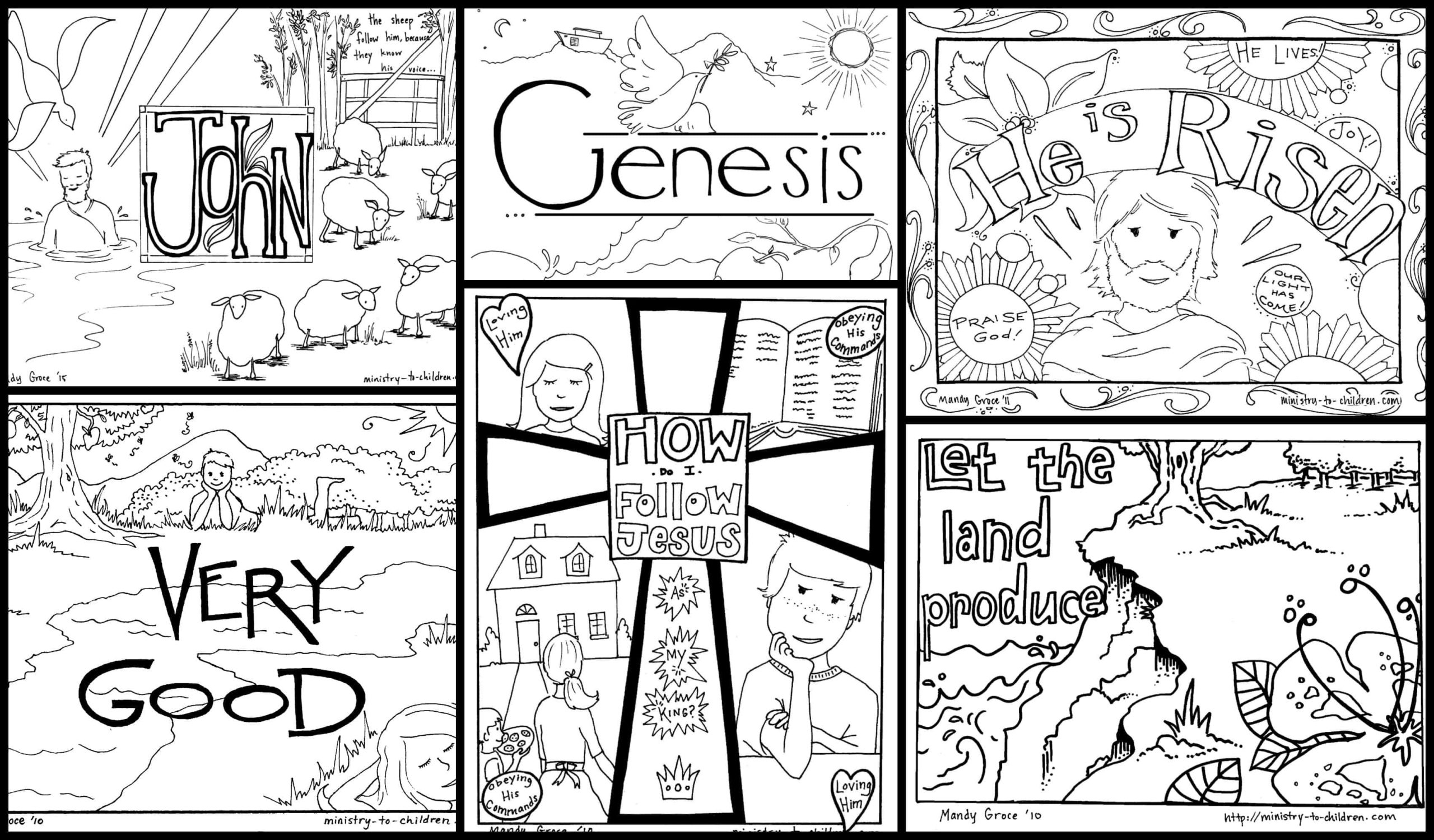 Bible Story Coloring Pages