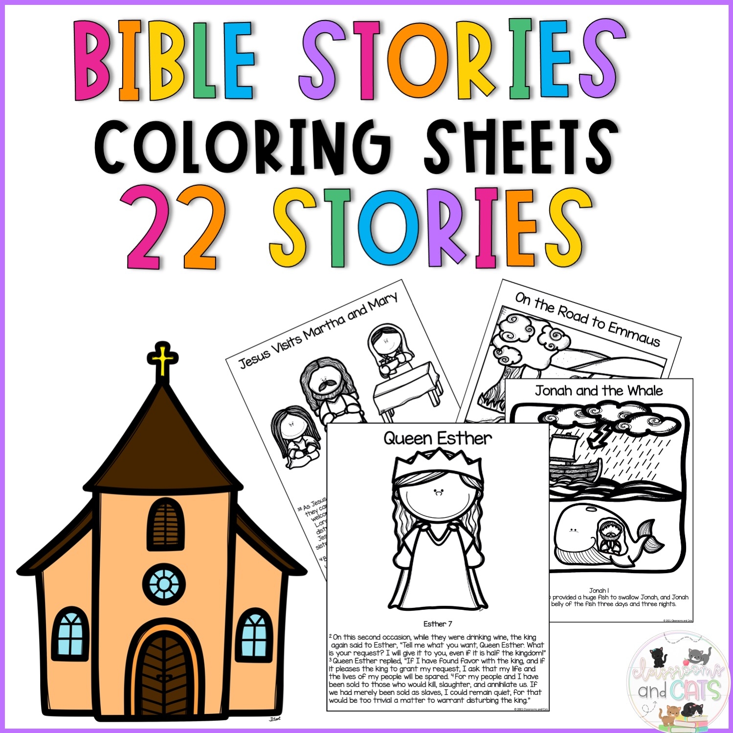 bible story coloring pages