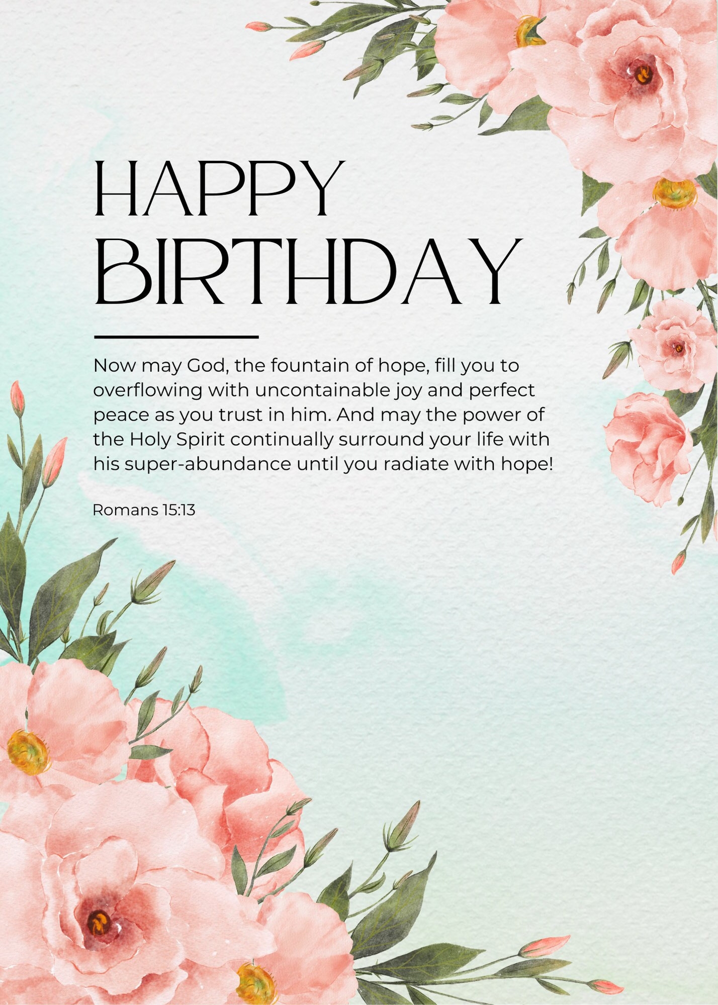 Christian Birthday Wishes Verses