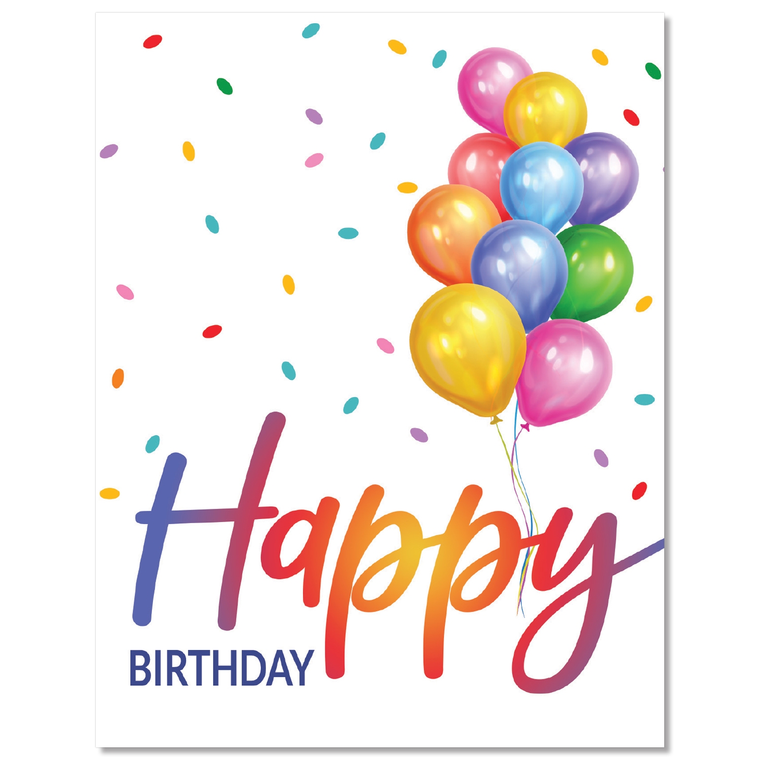 Big Happy Birthday Card HRdirect
